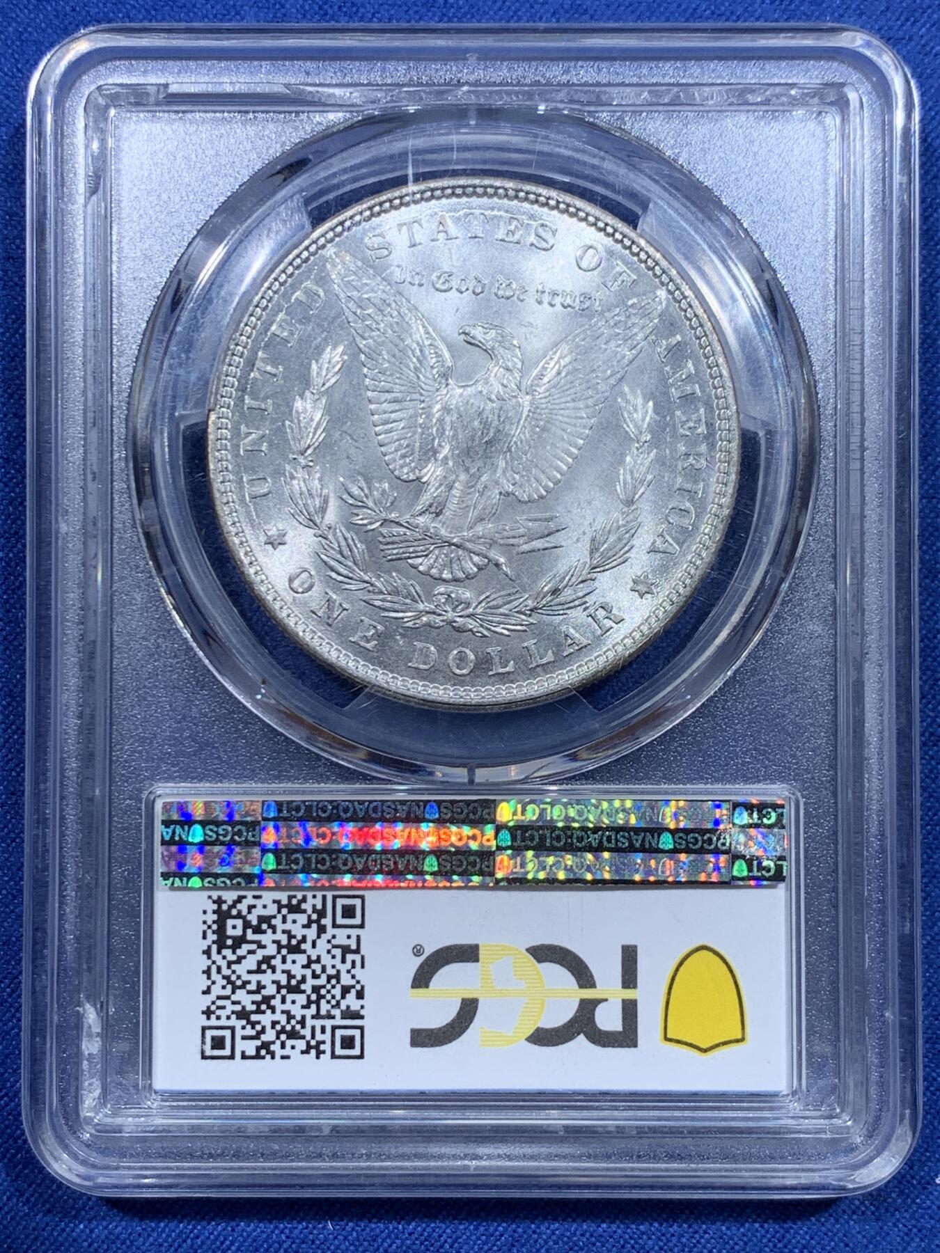 《竞宝斋》第358场 周日，周一  2场连拍 （全场包邮） PCGS MS65 美国1887年摩根1美元银币