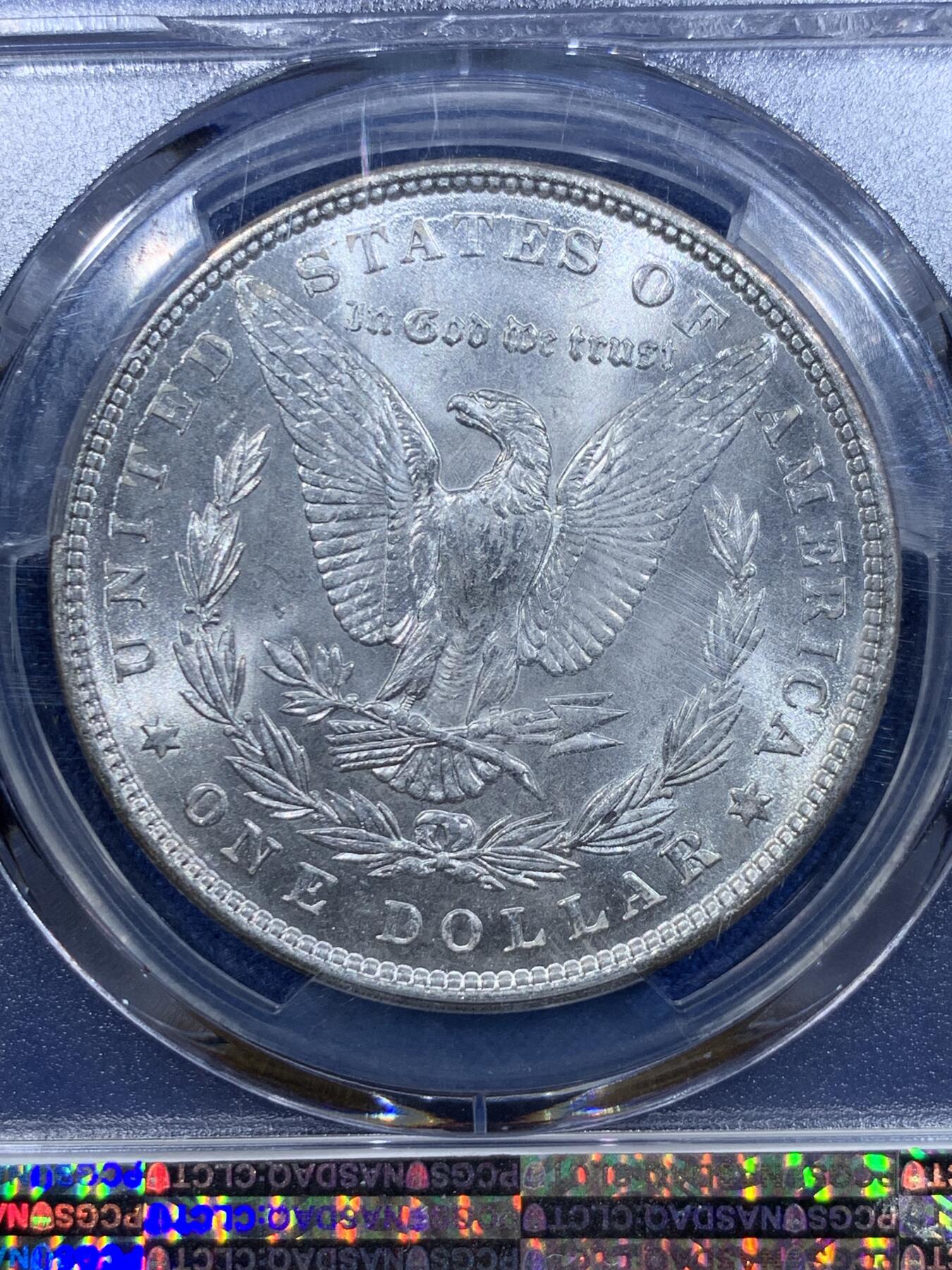 《竞宝斋》第358场 周日，周一  2场连拍 （全场包邮） PCGS MS65 美国1887年摩根1美元银币