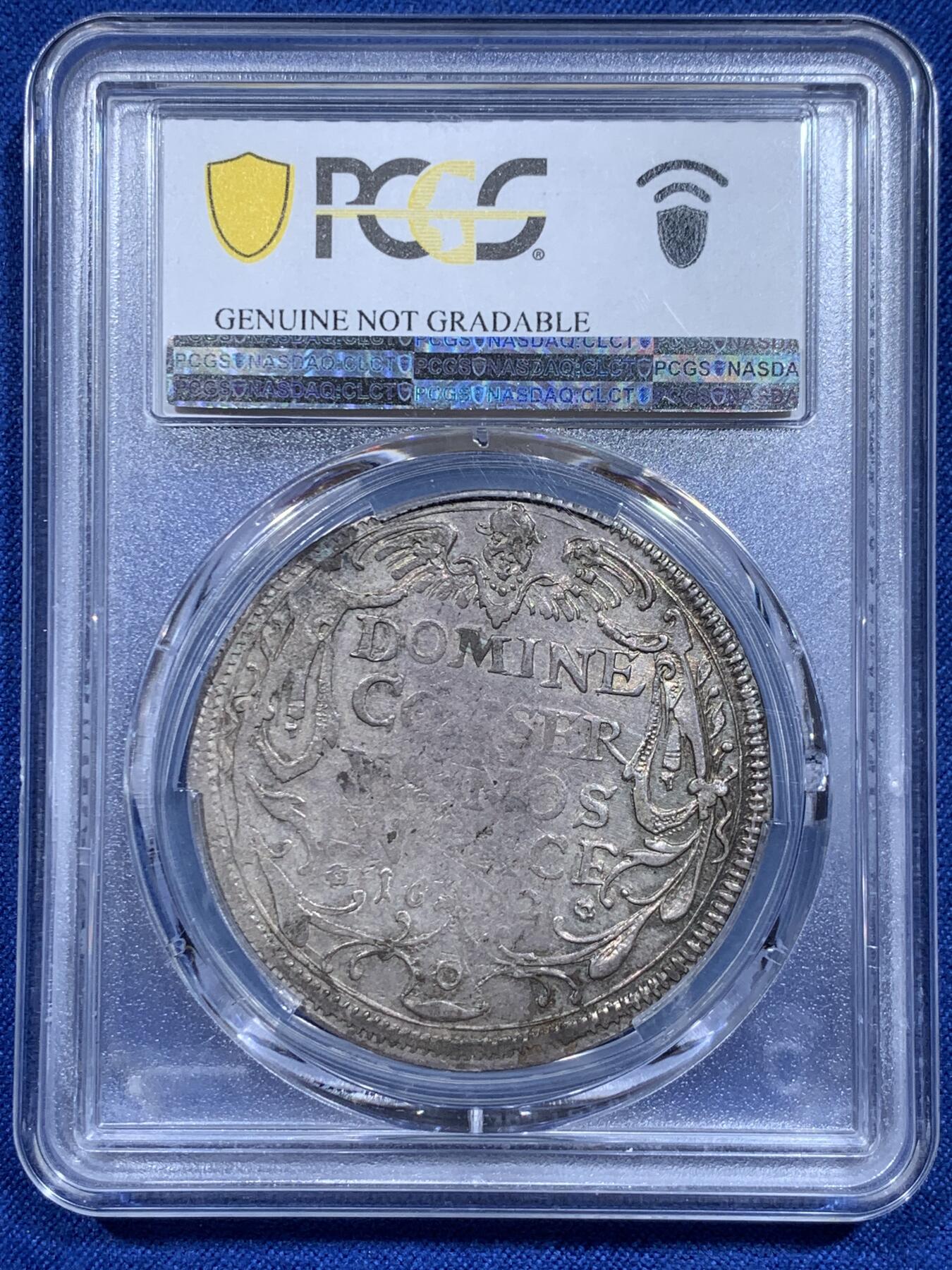 《竞宝斋》第359场 周日，周一  2场连拍 （全场包邮） PCGS XFD 瑞士苏黎世1652年1泰勒银币