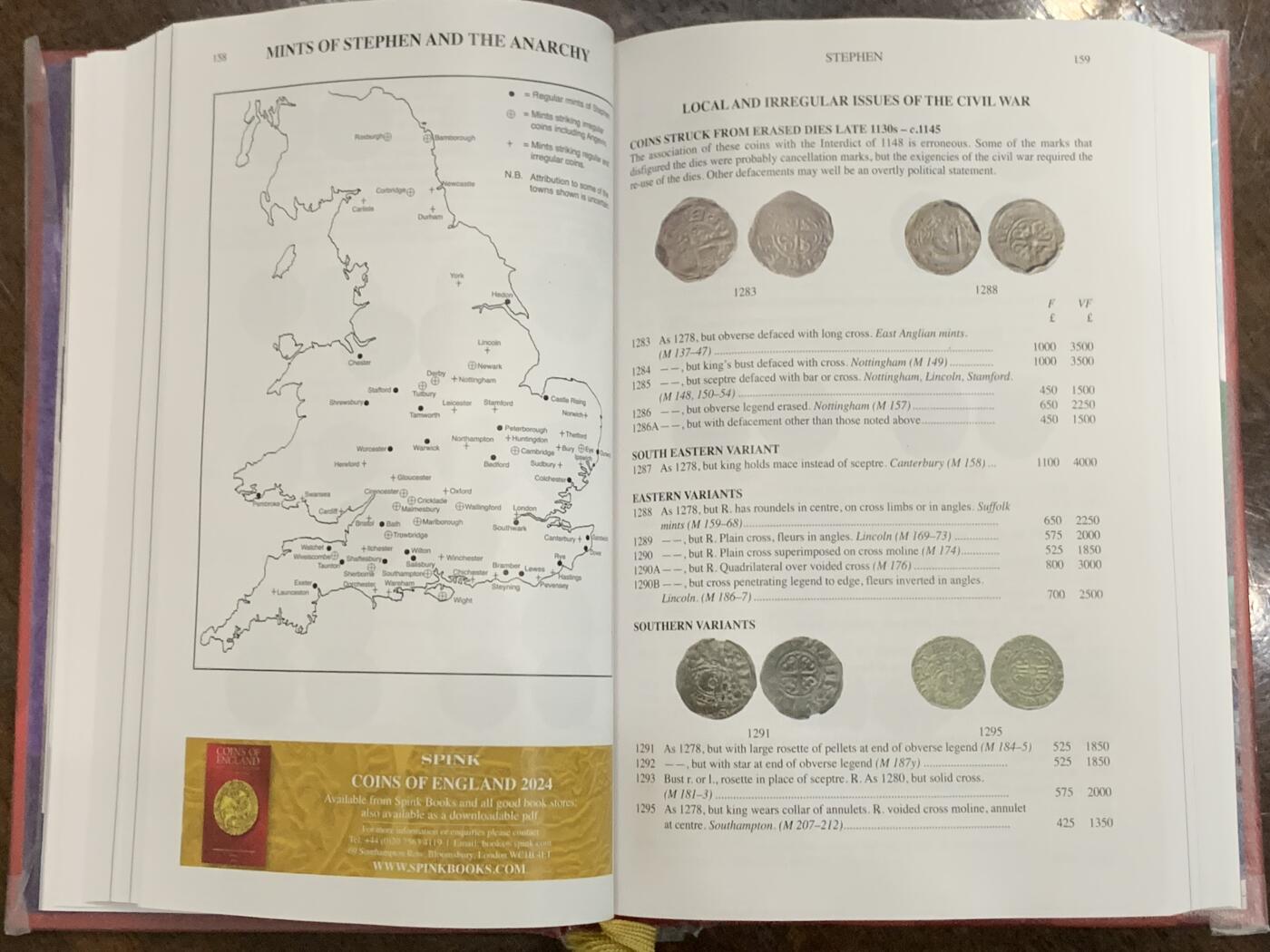 《竞宝斋》第359场 周日，周一  2场连拍 （全场包邮） 英国钱币标准目录2024，收录公元前150年至1971年的英国钱币，605页重一公斤，PCGS和NGC参考目录