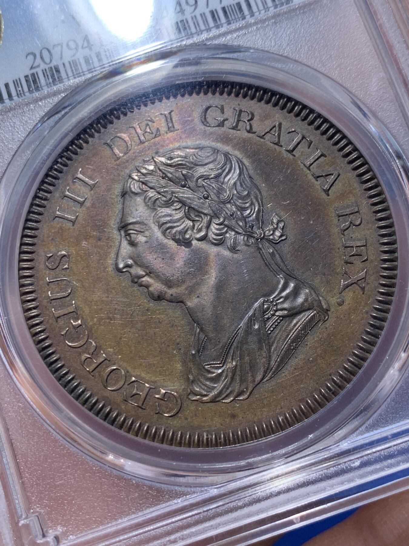 《竞宝斋》第359场 周日，周一  2场连拍 （全场包邮） PCGS PR63BN 英格兰银行1811年5先令6便士精制铜样币，乔治三世时期出品的一系列经典样币之一，SOHO造币厂巅峰之作