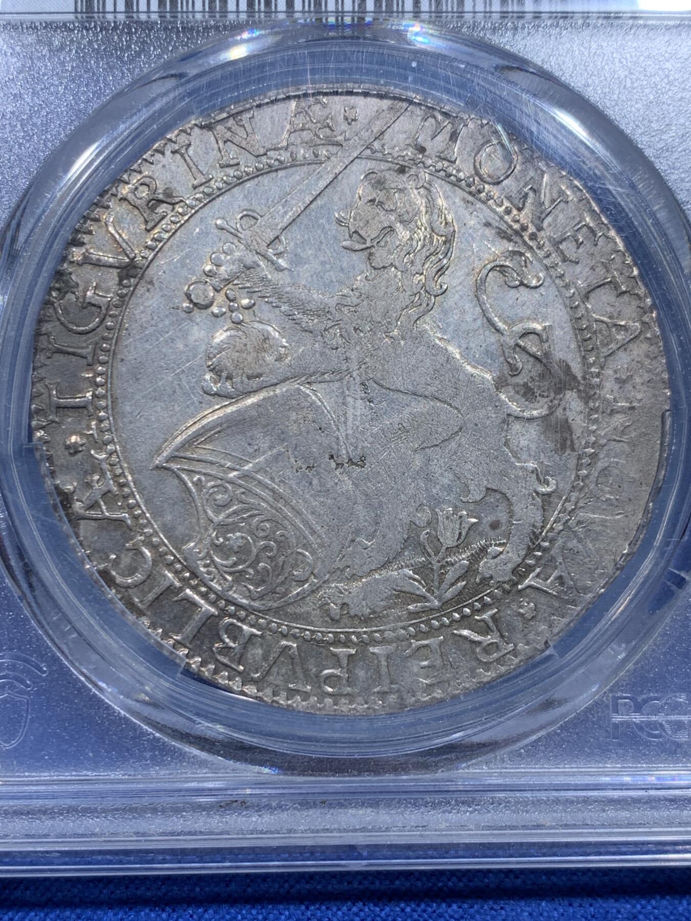 《竞宝斋》第359场 周日，周一  2场连拍 （全场包邮） PCGS XFD 瑞士苏黎世1652年1泰勒银币