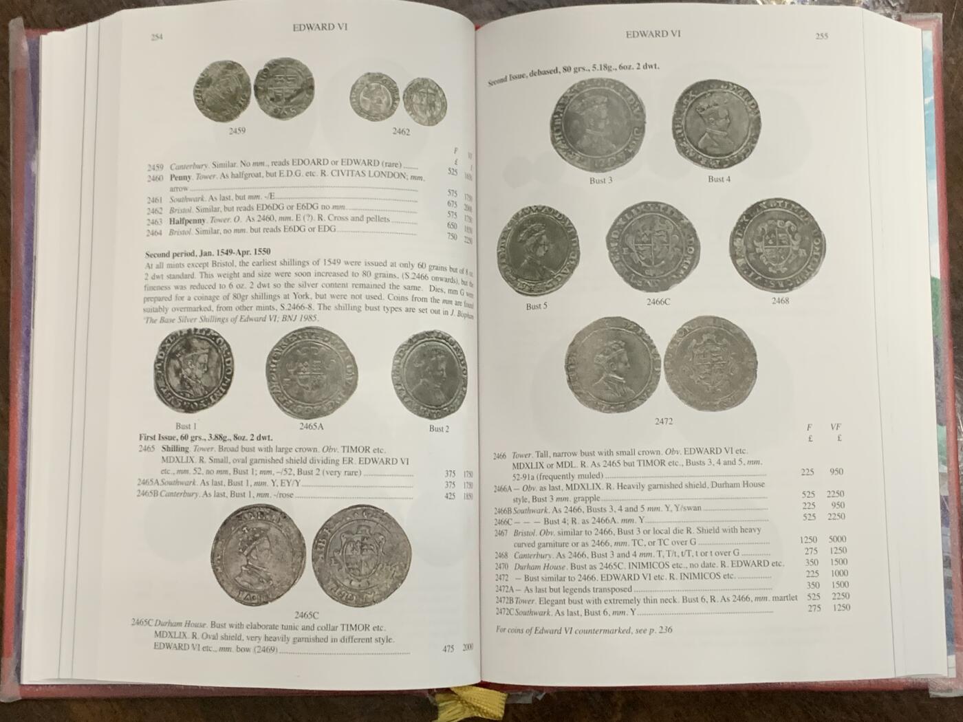 《竞宝斋》第359场 周日，周一  2场连拍 （全场包邮） 英国钱币标准目录2024，收录公元前150年至1971年的英国钱币，605页重一公斤，PCGS和NGC参考目录