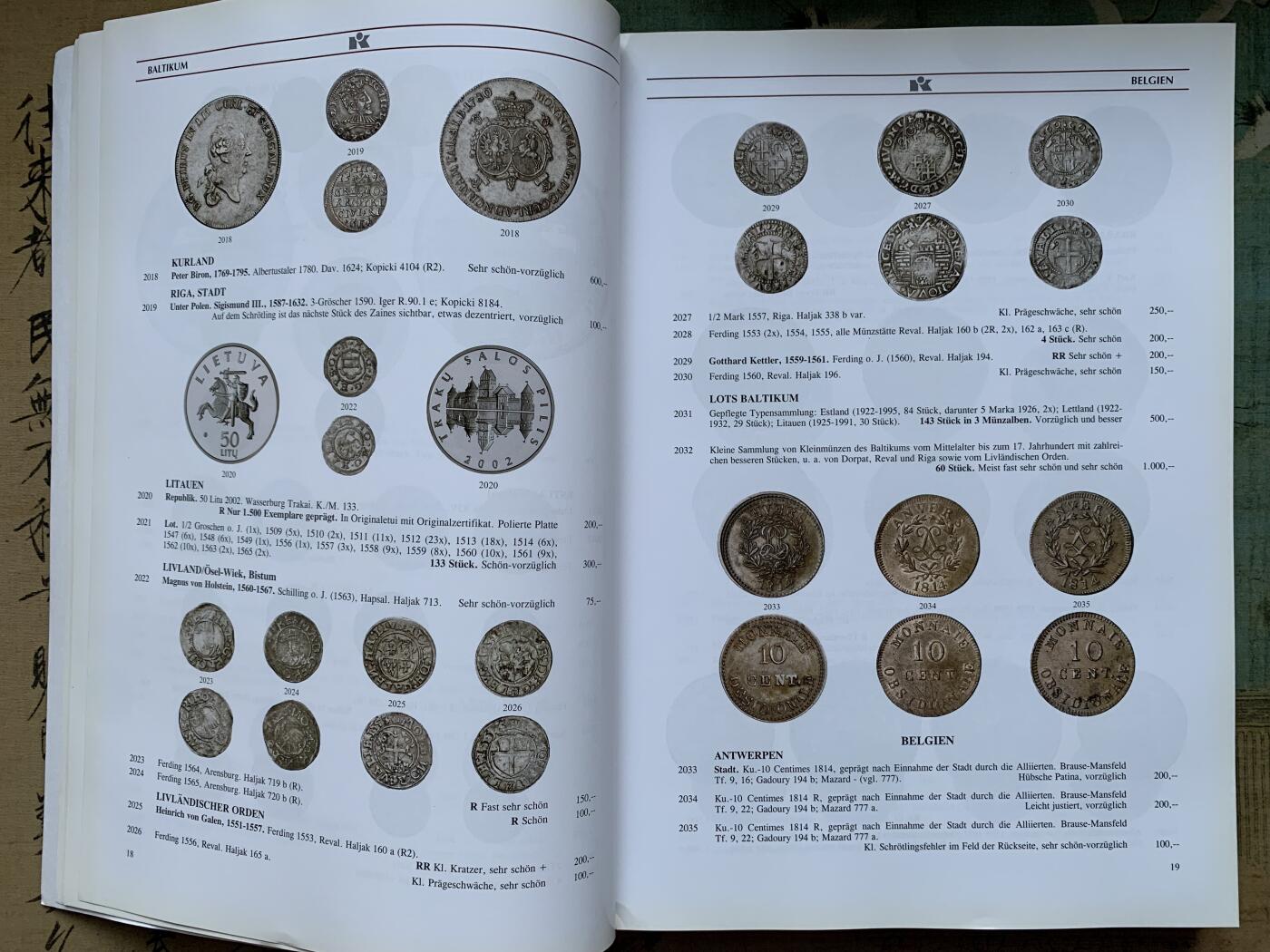 《竞宝斋》第359场 周日，周一  2场连拍 （全场包邮） 昆克 世界钱币和纪念章拍卖目录217（全彩页、厚纸印刷）厚达420页