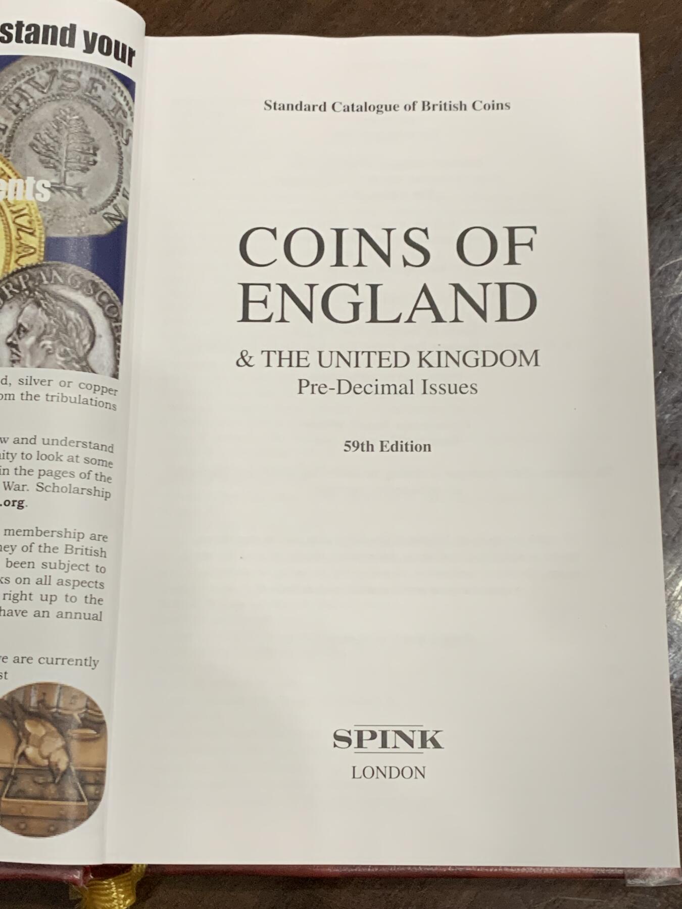 《竞宝斋》第359场 周日，周一  2场连拍 （全场包邮） 英国钱币标准目录2024，收录公元前150年至1971年的英国钱币，605页重一公斤，PCGS和NGC参考目录
