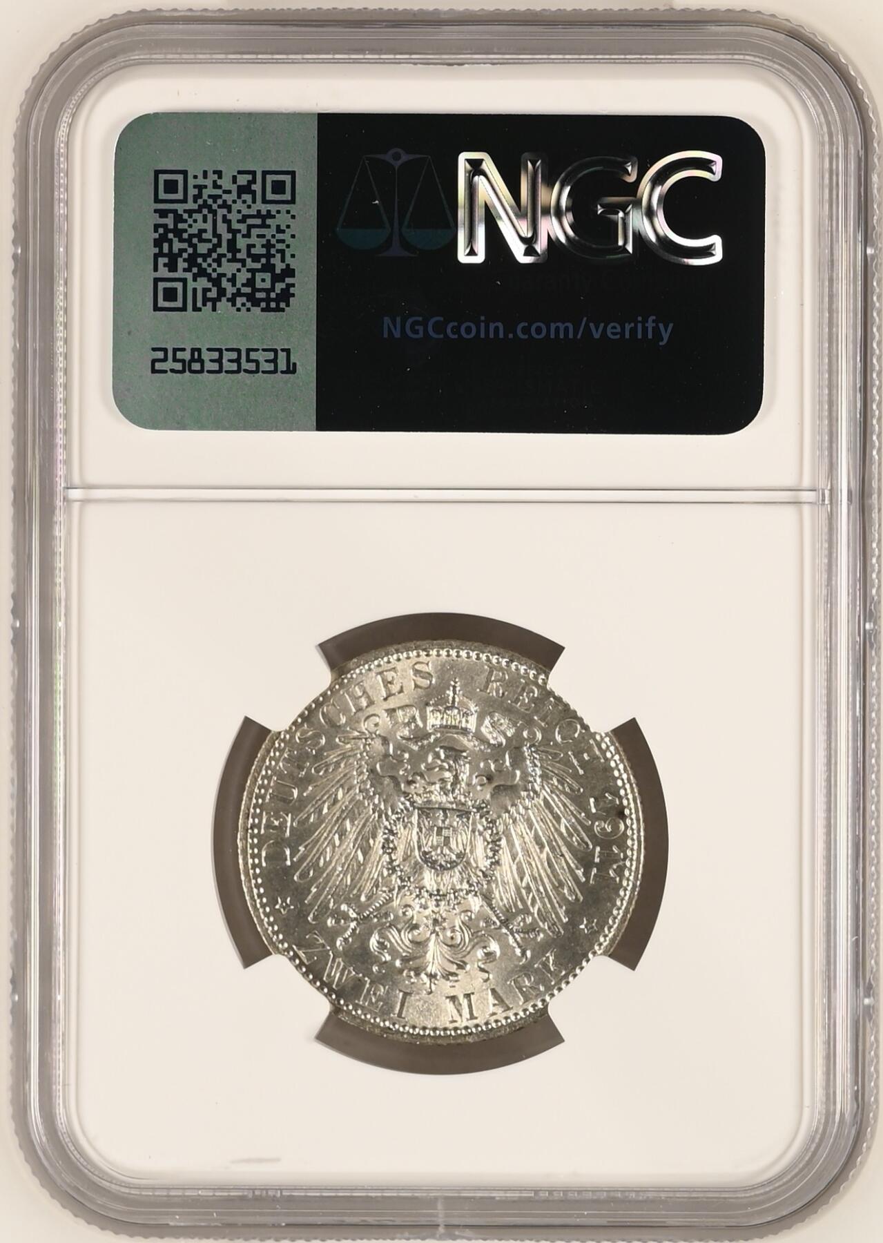1911D GERMANY BAVARIA - 90TH BIRTHDAY 2M
