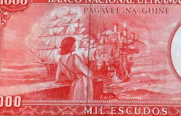 【Blue Auction】✨世界纸币精拍第627期【精】  【冠军分】葡属几内亚 1964年1000埃斯库多 PMG67EPQ 高分 BWC出品雕刻精美 人物为霍里奥·巴雷托 背面经典场景 