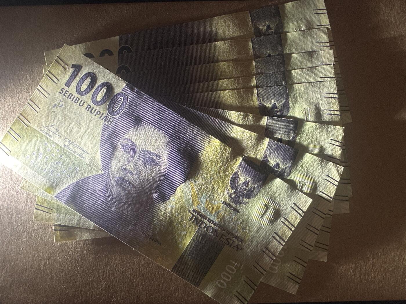 外国纸币专场 印度尼西亚1000（8张）UNC