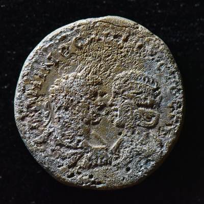 【良泉】第二十八期，4月3日晚结束，古希腊 古罗马 古波斯 丝绸之路古代钱币100组 - 13.98克，公元211-217年【古罗马·行省】卡拉卡拉和太后——尤利娅·多姆娜“提喀女神”大铜币