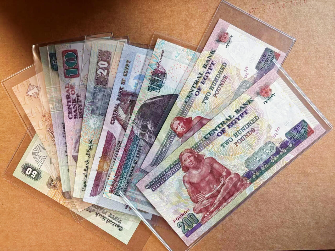 【Blue Auction】✨世界纸币精拍第627期【精】 【一组9张】埃及50皮-200镑 全新UNC