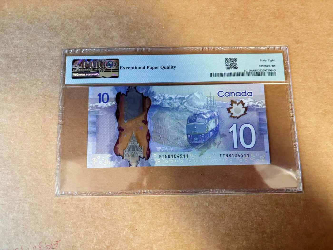 【Blue Auction】✨世界纸币精拍第627期【精】 加拿大 2013年10元 PMG68EPQ 超高分