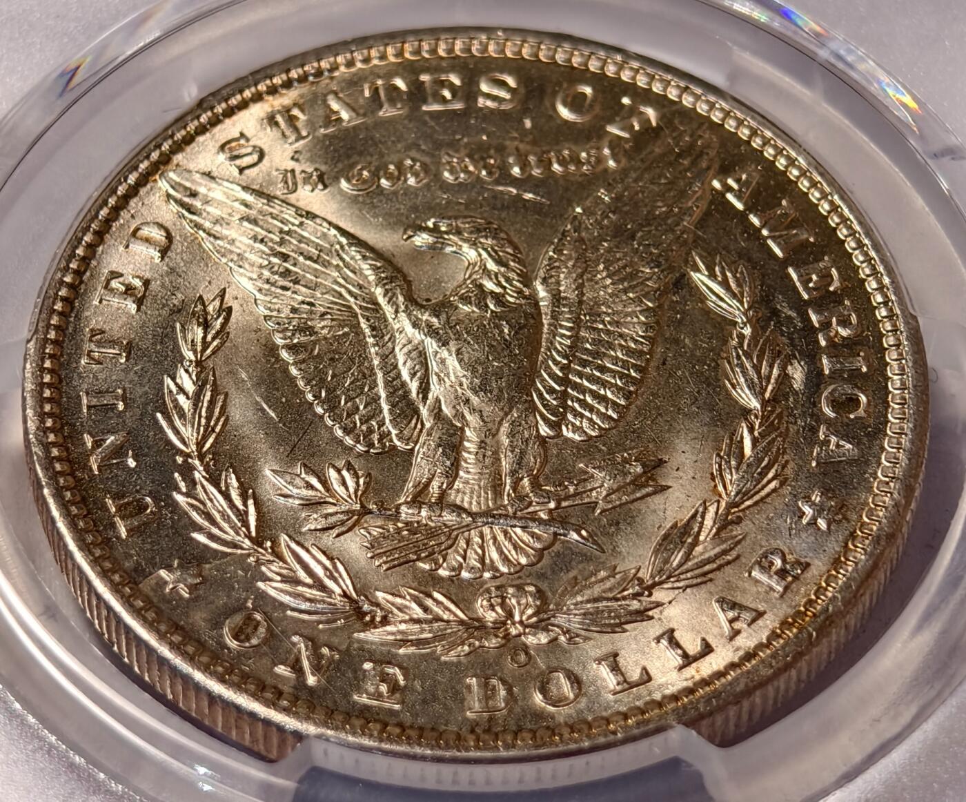 紫瑗钱币——第540期 美国 1888年 O版 摩根 大头妹 1美元 银币 PCGS MS64