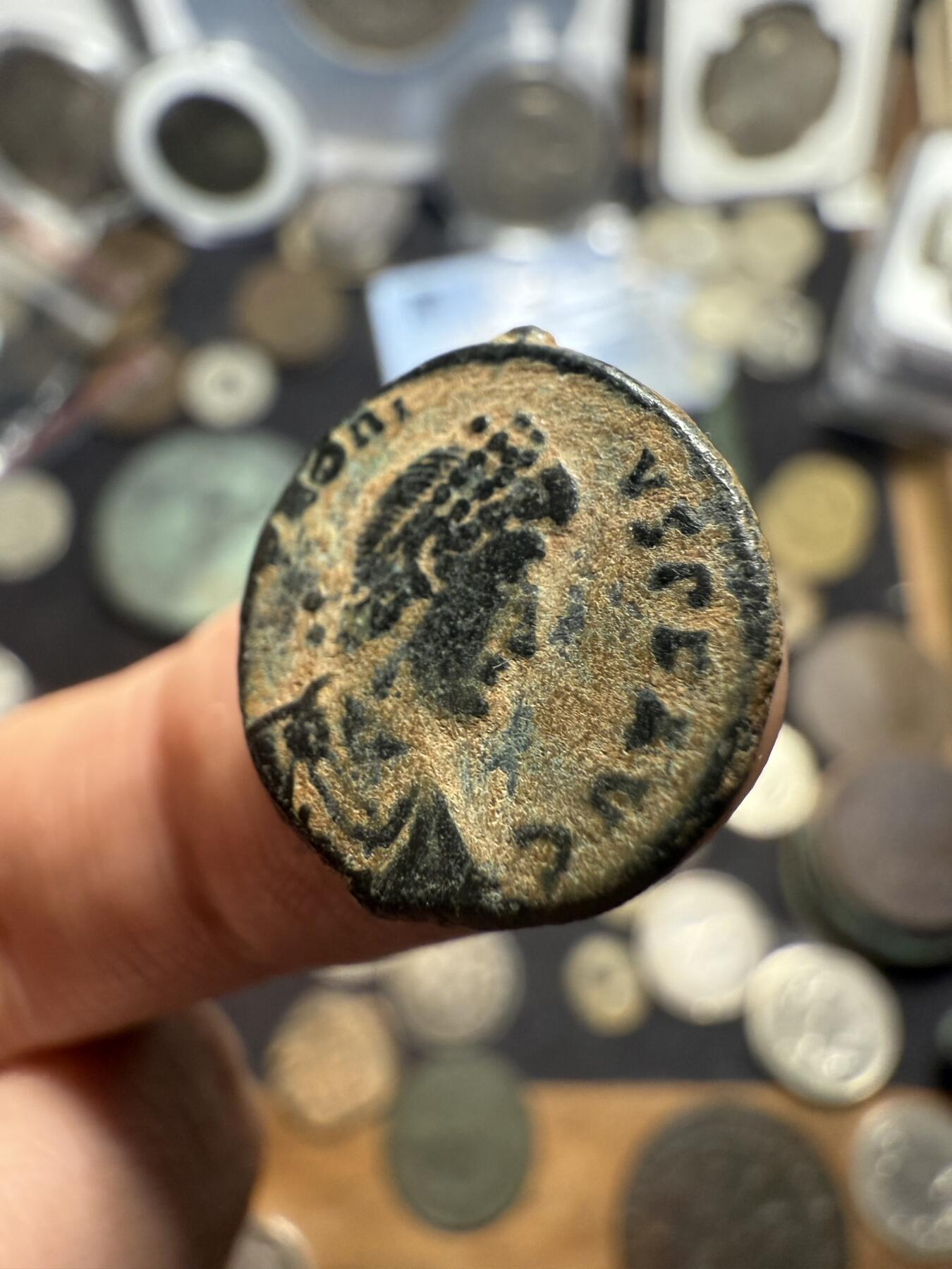 南宋泉阁俄币 外币 国币 专场第六期 古罗马 公元383-408年 东罗马皇帝 阿卡狄乌斯小铜币 打制清晰 品相好