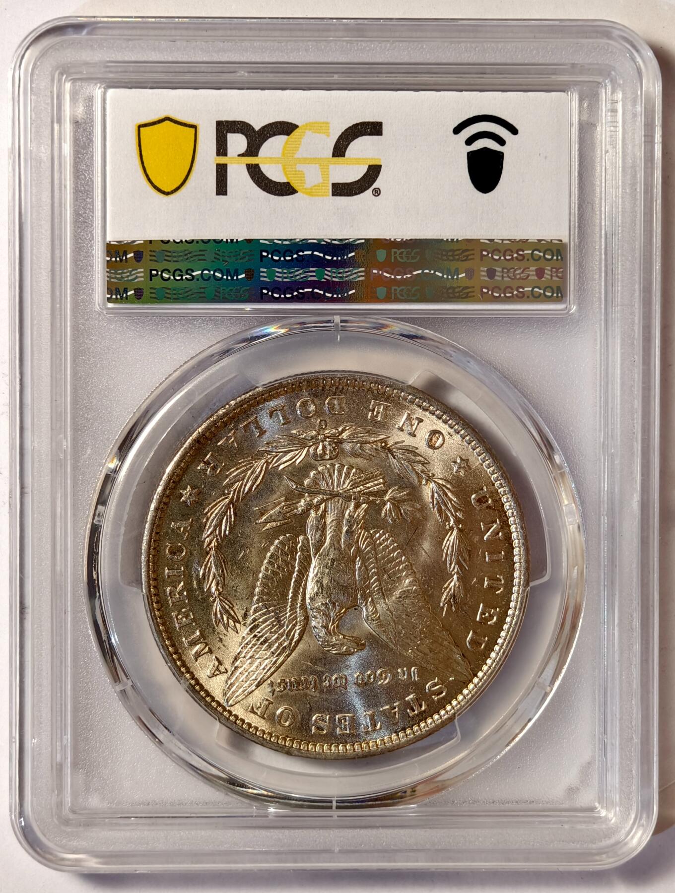 紫瑗钱币——第540期 美国 1888年 O版 摩根 大头妹 1美元 银币 PCGS MS64