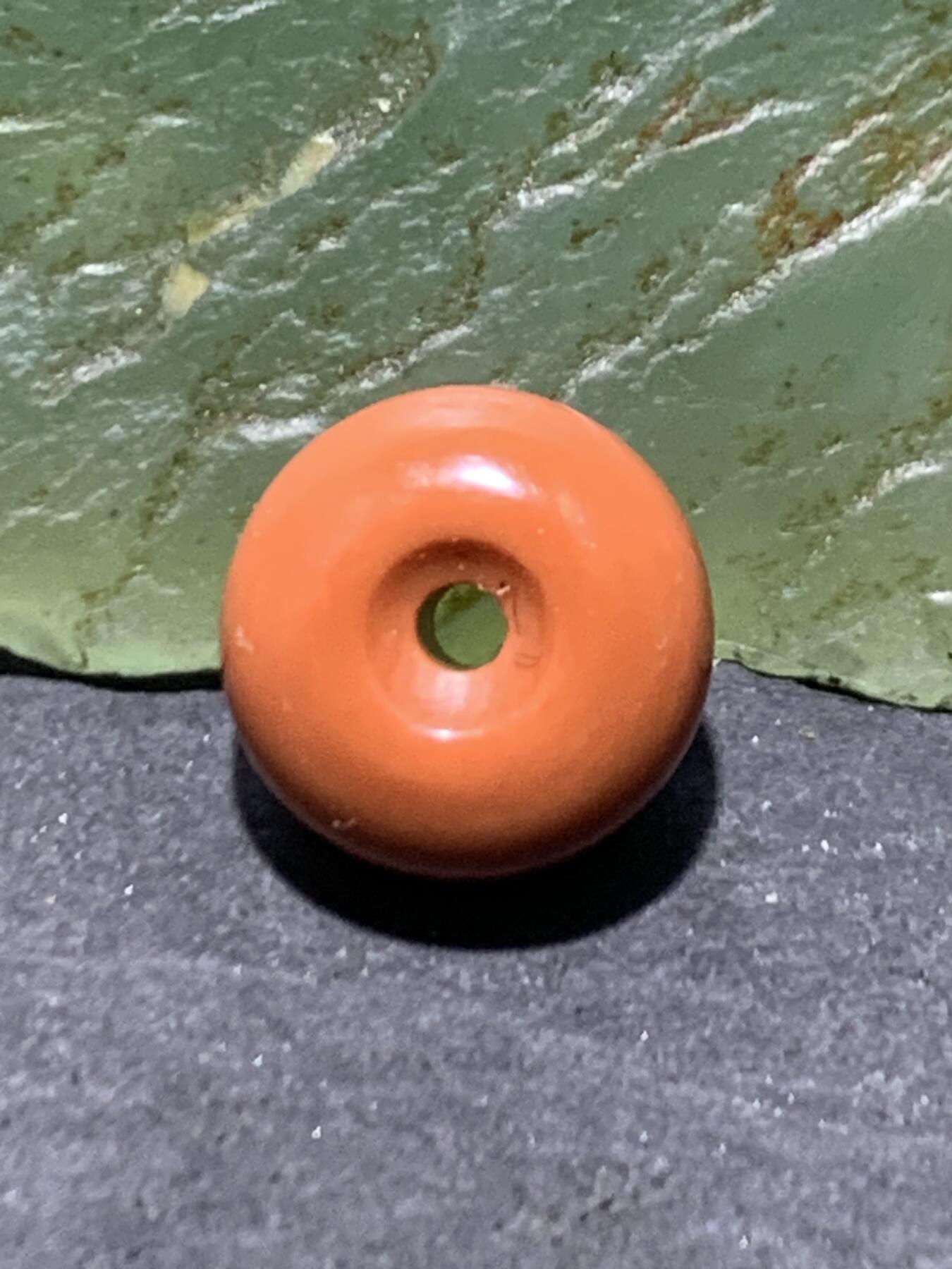 精美南红玛瑙柿子红迷你小平安扣一个，，，