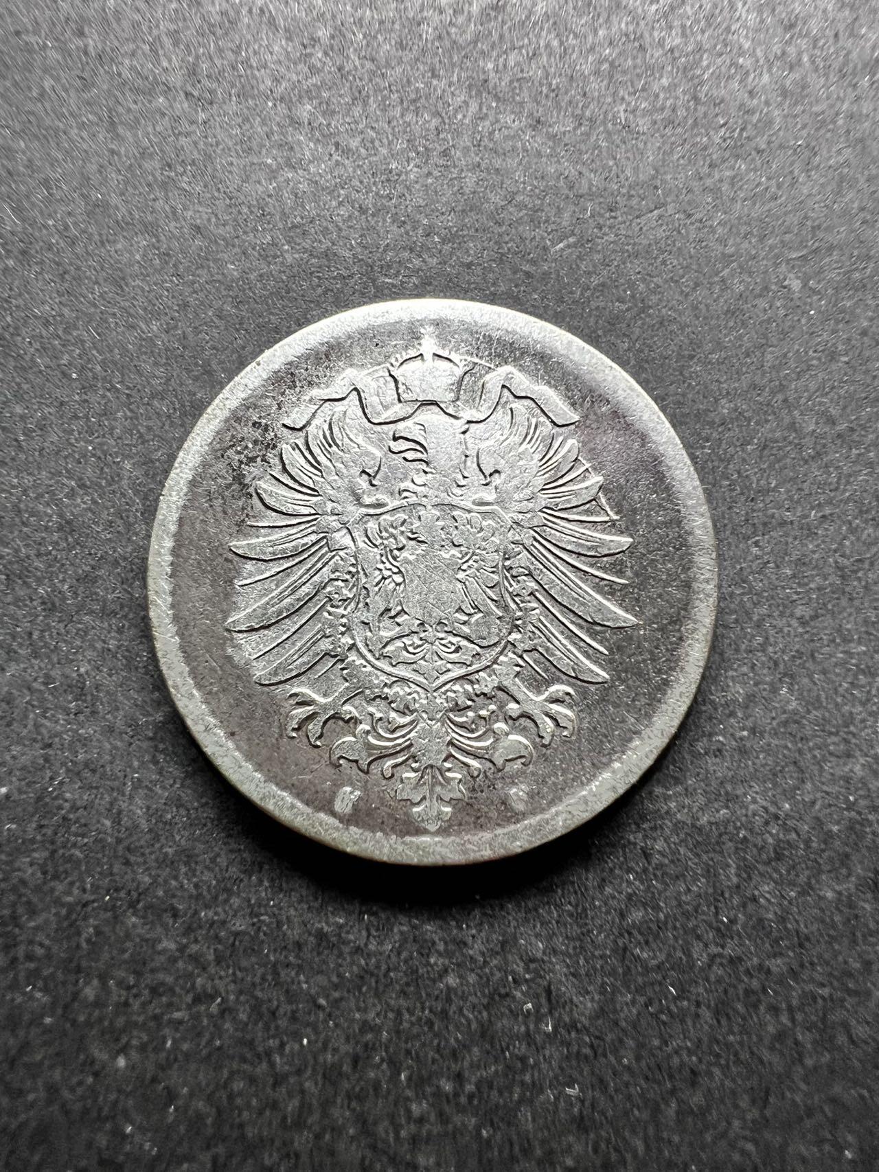 聚福钱庄★世界钱币第四期 全场包邮 欢迎参拍 德国1875年1马克银币 短翅鹰
