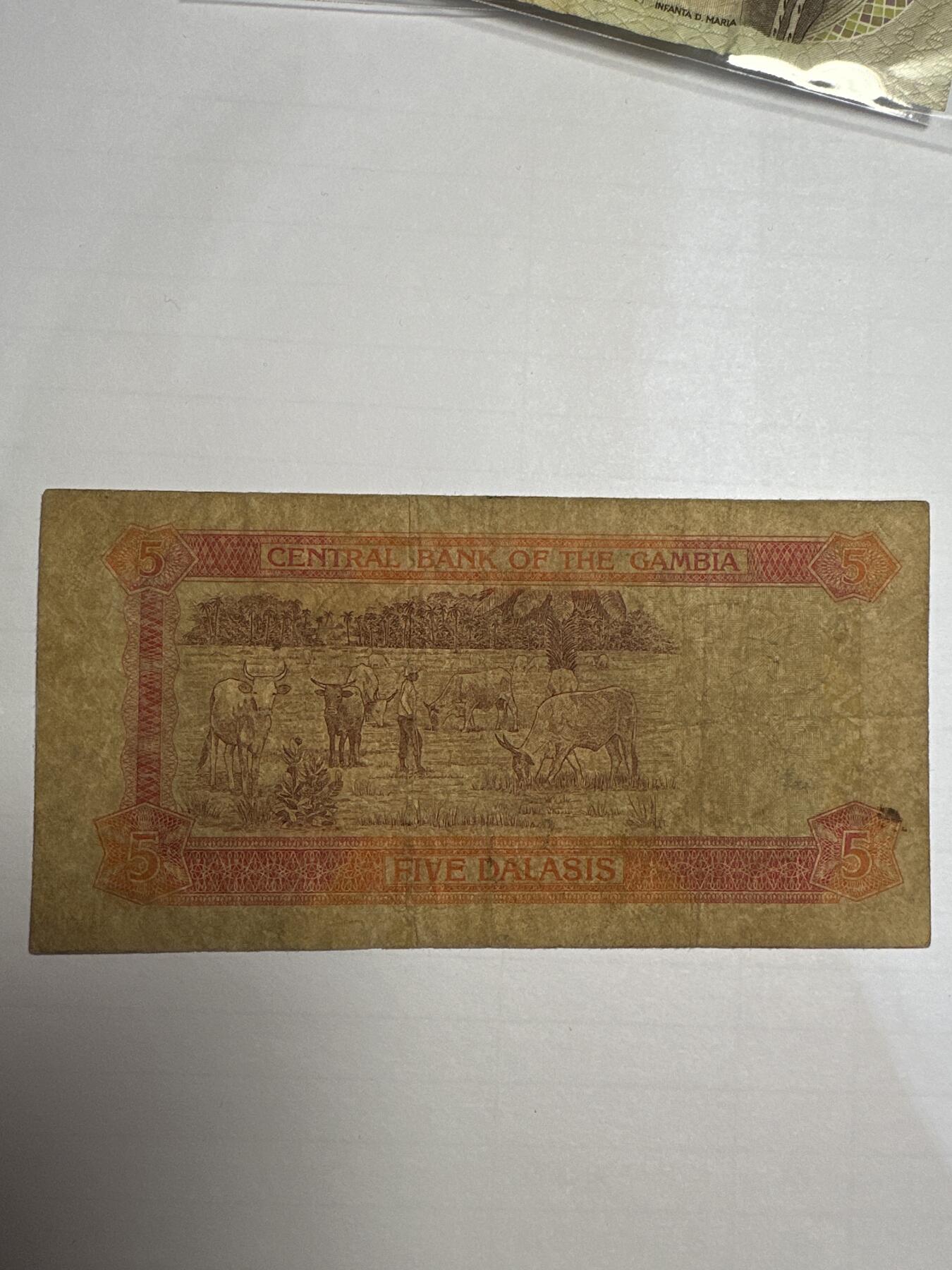 第二弹 纸币专场 冈比亚5达拉西