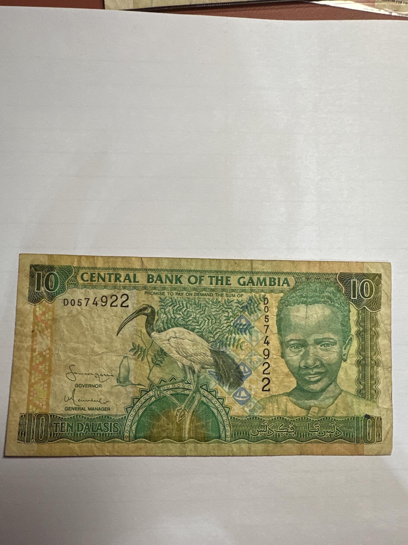 第二弹 纸币专场 冈比亚10达拉西