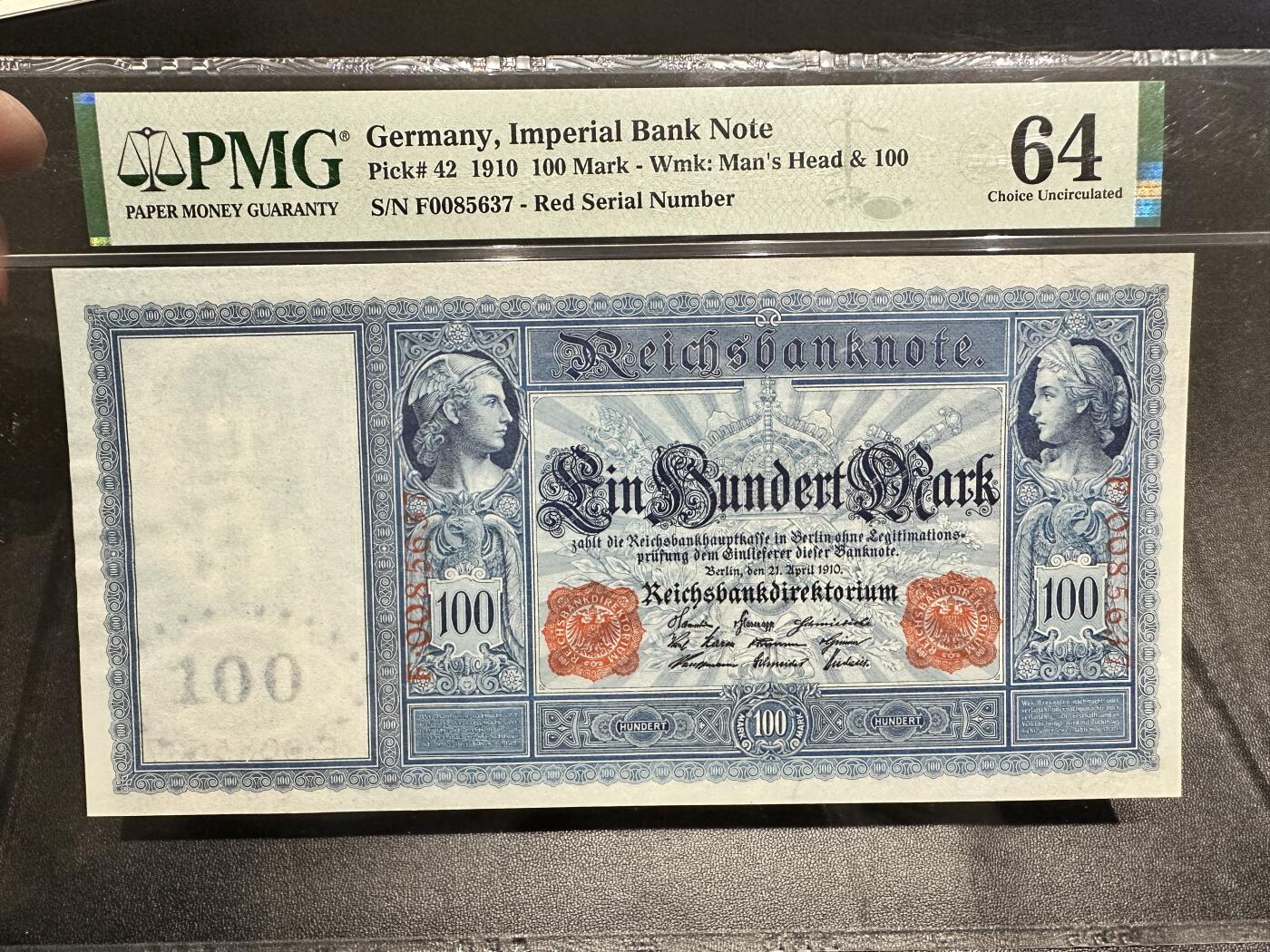 《外钞收藏家》第四百九十七期 1910年德国100马克 PMG64