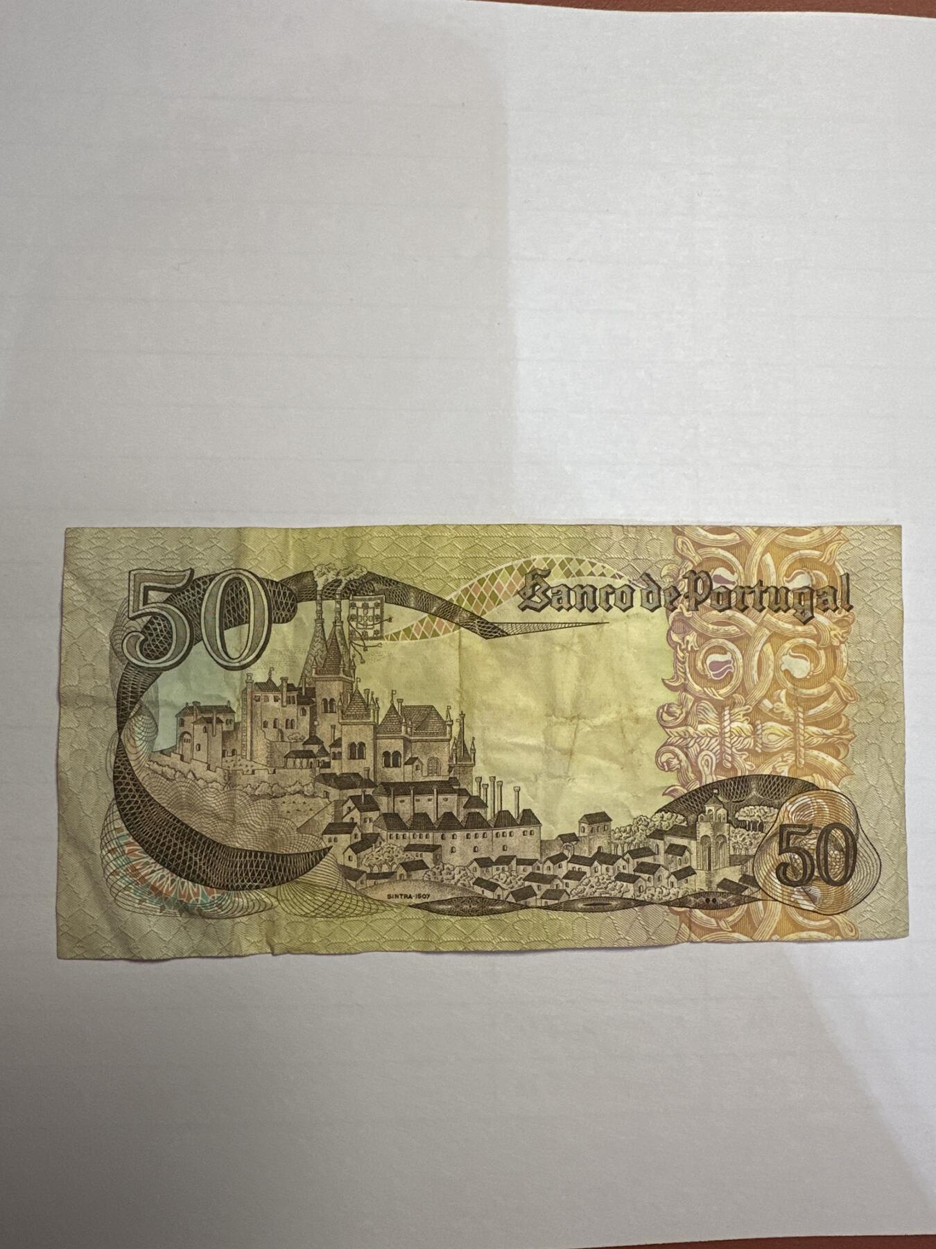 第二弹 纸币专场 1968年葡萄牙50埃斯库多