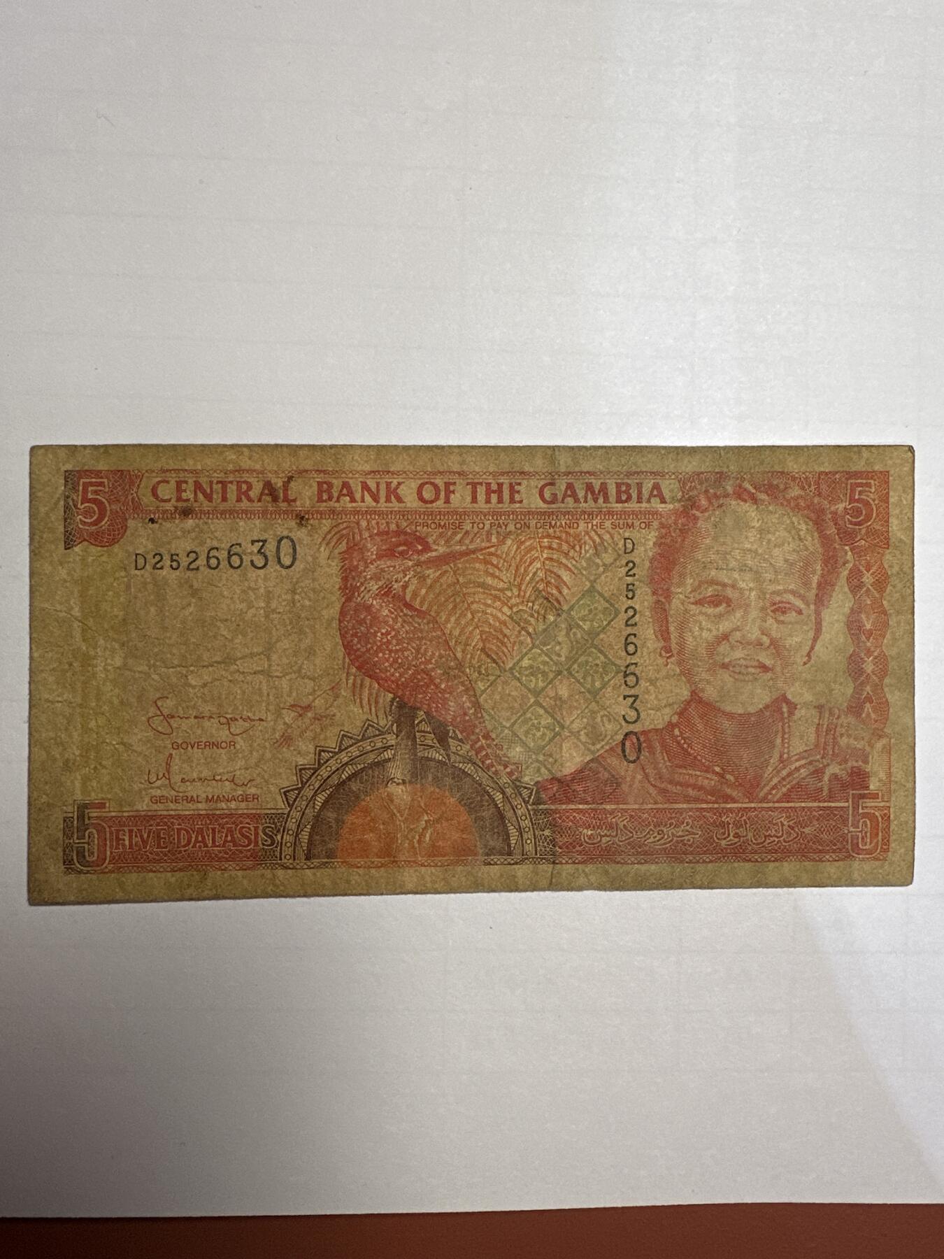 第二弹 纸币专场 冈比亚5达拉西