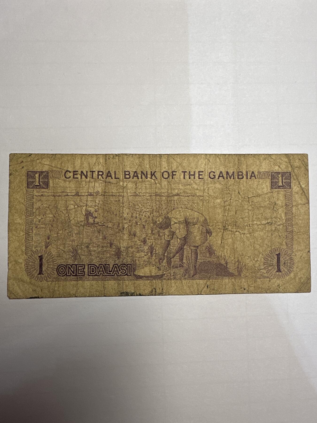 第二弹 纸币专场 1971年冈比亚1达拉西