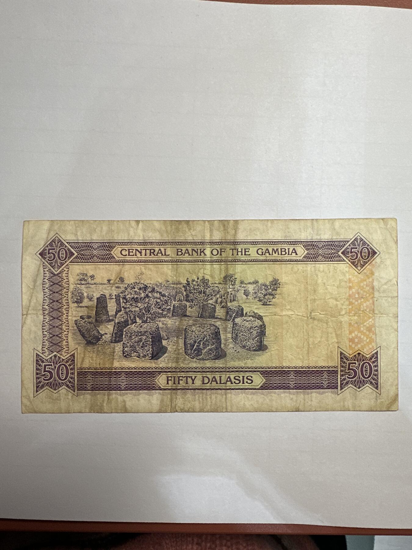 第二弹 纸币专场 冈比亚50达拉西