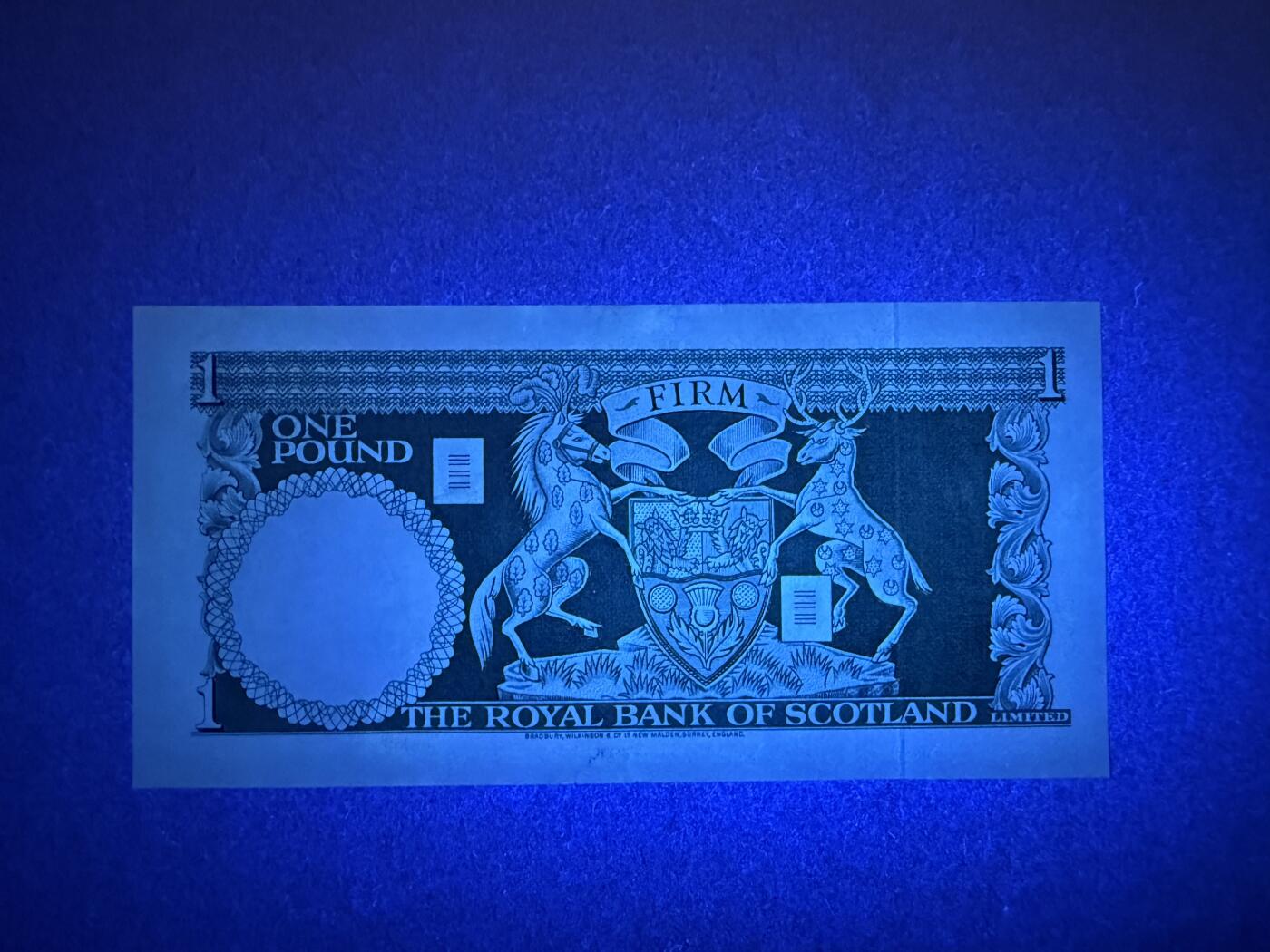 《艾美收藏》第190期-周日欧洲精品汇 苏格兰1镑 UNC 1970年 皇家银行 无347