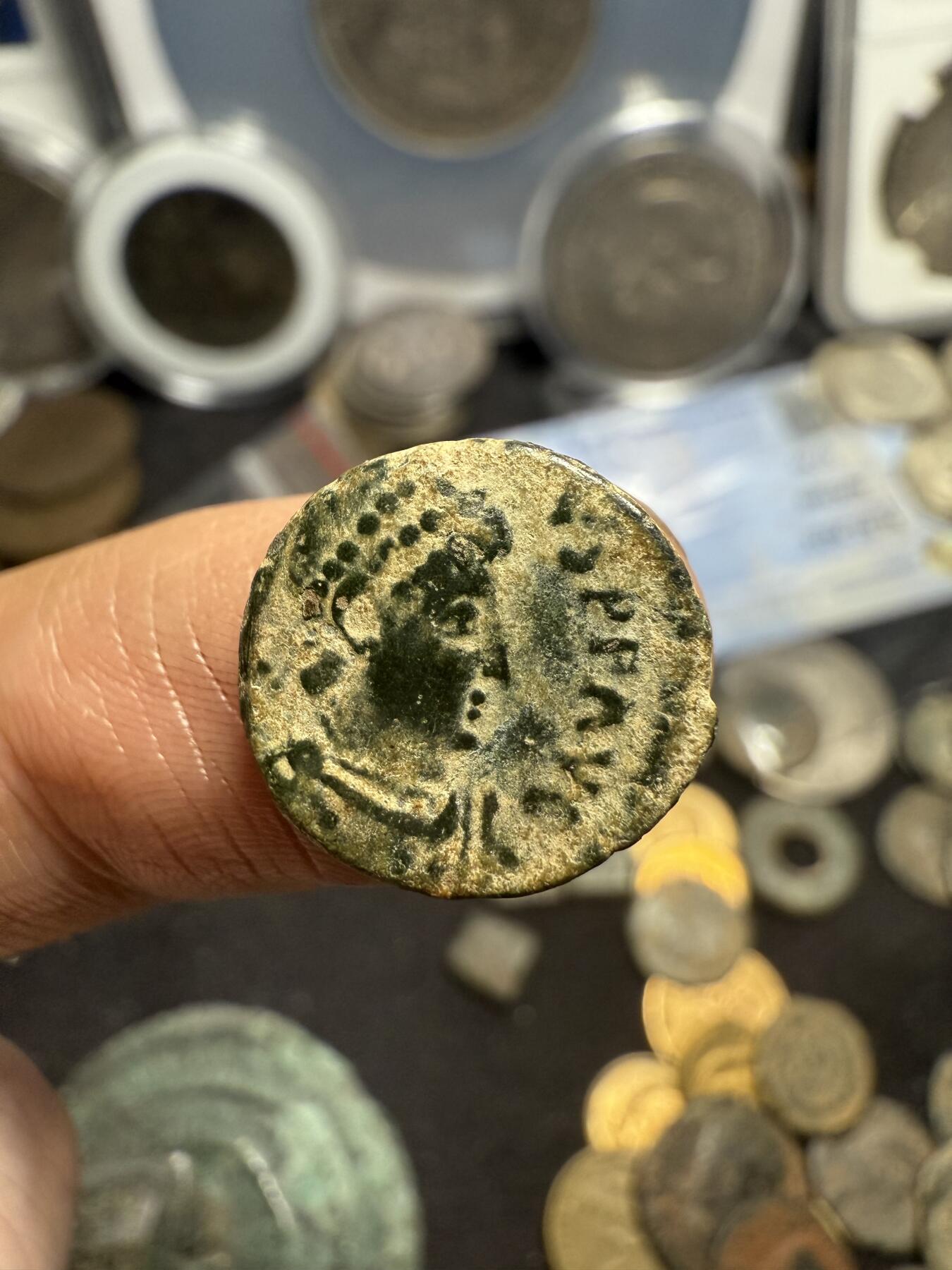 南宋泉阁俄币 外币 国币 专场第六期 古罗马 公元384-423 霍诺留小铜币 罗马东西分裂后 西罗马第一位皇帝 头像打制不错