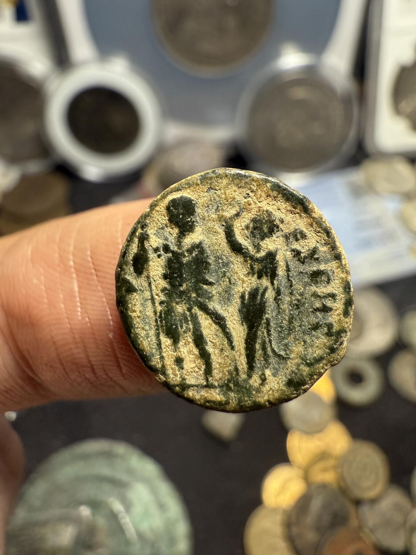 南宋泉阁俄币 外币 国币 专场第六期 古罗马 公元384-423 霍诺留小铜币 罗马东西分裂后 西罗马第一位皇帝 头像打制不错