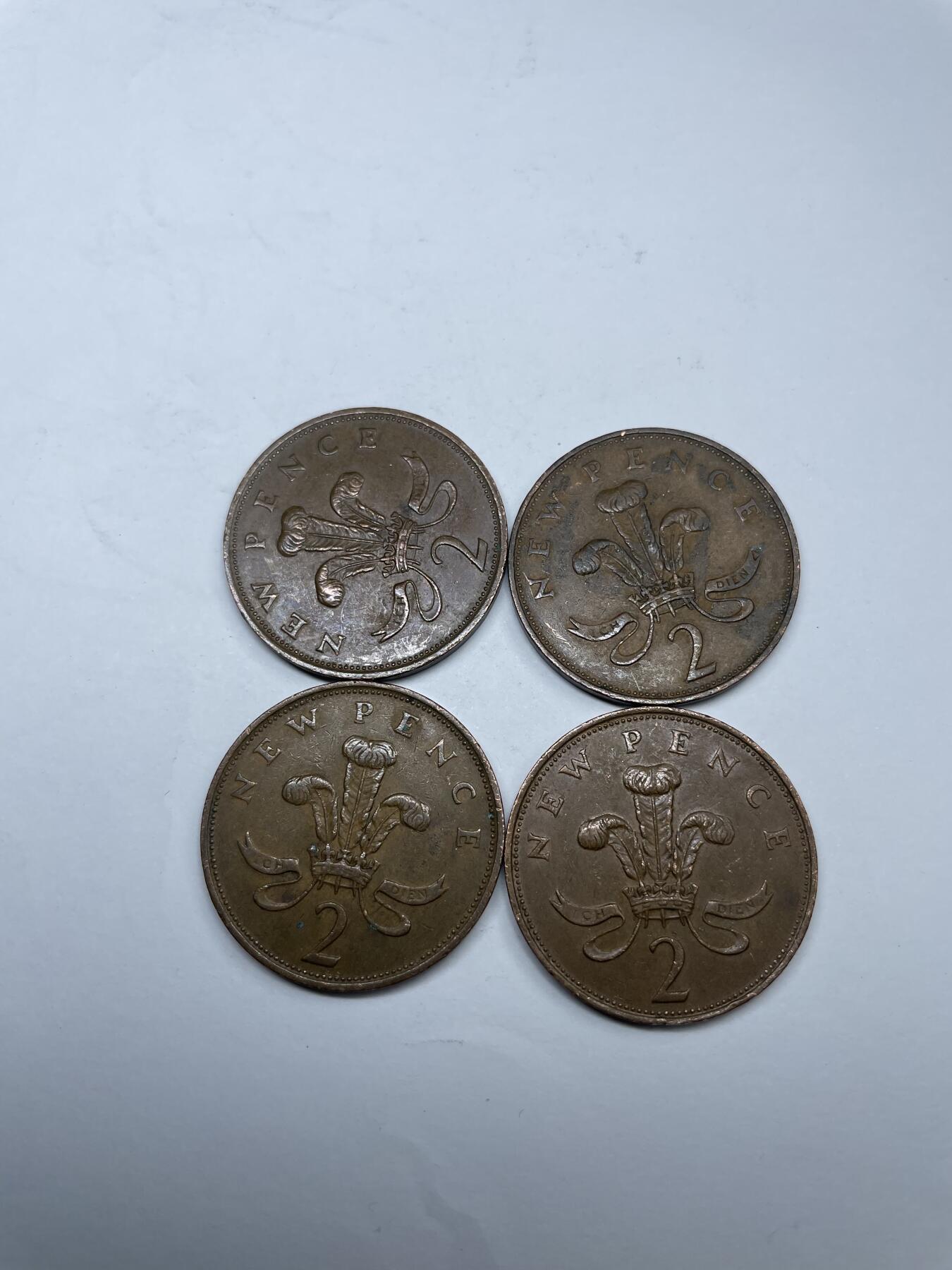 2025年集古藏今外币拍卖第三期-第6场—（总第216拍），可以寄存60天，满160元包邮。 英国2便士4枚