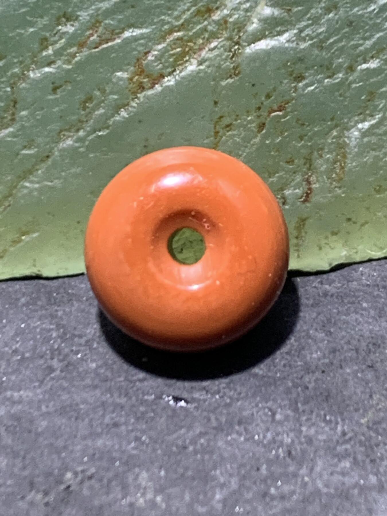 精美南红玛瑙柿子红迷你小平安扣一个，，，