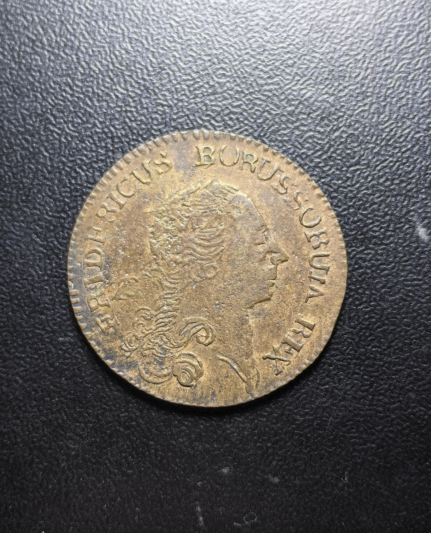 南宋泉阁俄币 外币 国币 专场第六期 私铸 1764年 普鲁士 弗雷德里希2世 1/6泰勒银币老仿 含铜量高