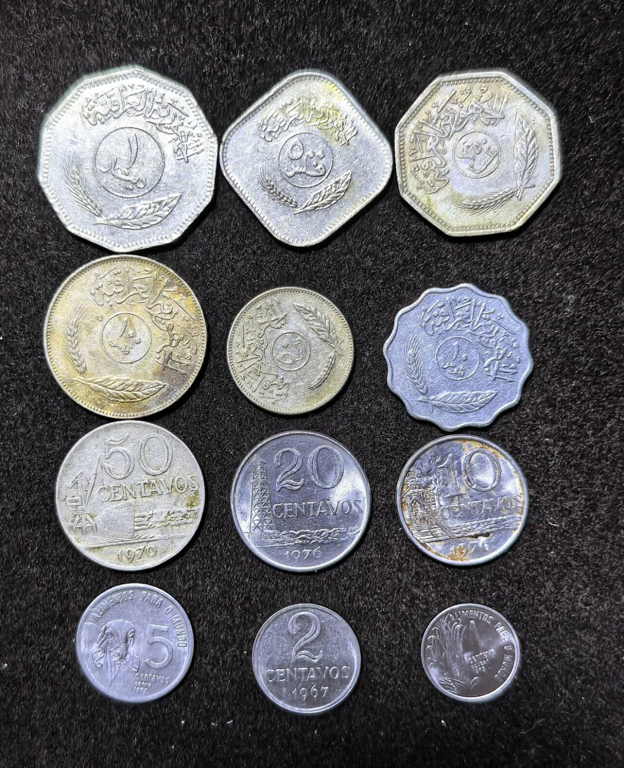 北京马甸外国币专卖第135期，外国币专场，陆续上拍，欢迎关注 伊拉克，巴西女人头散币