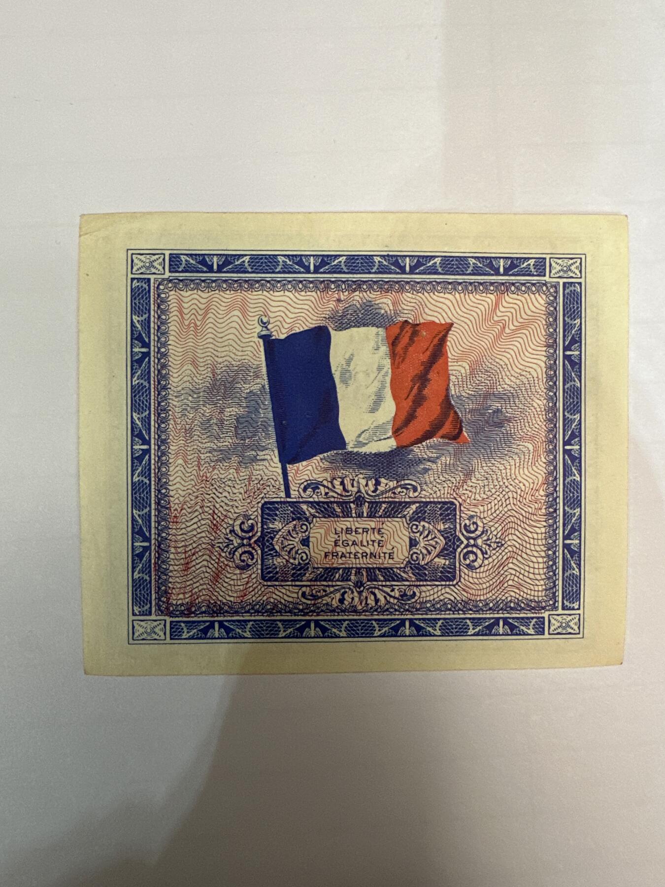 第二弹 纸币专场 1944年法国2法郎军票