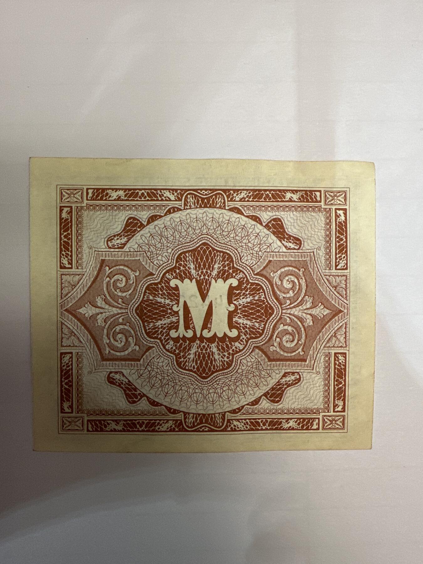 第二弹 纸币专场 1944年德国军票1/2马克