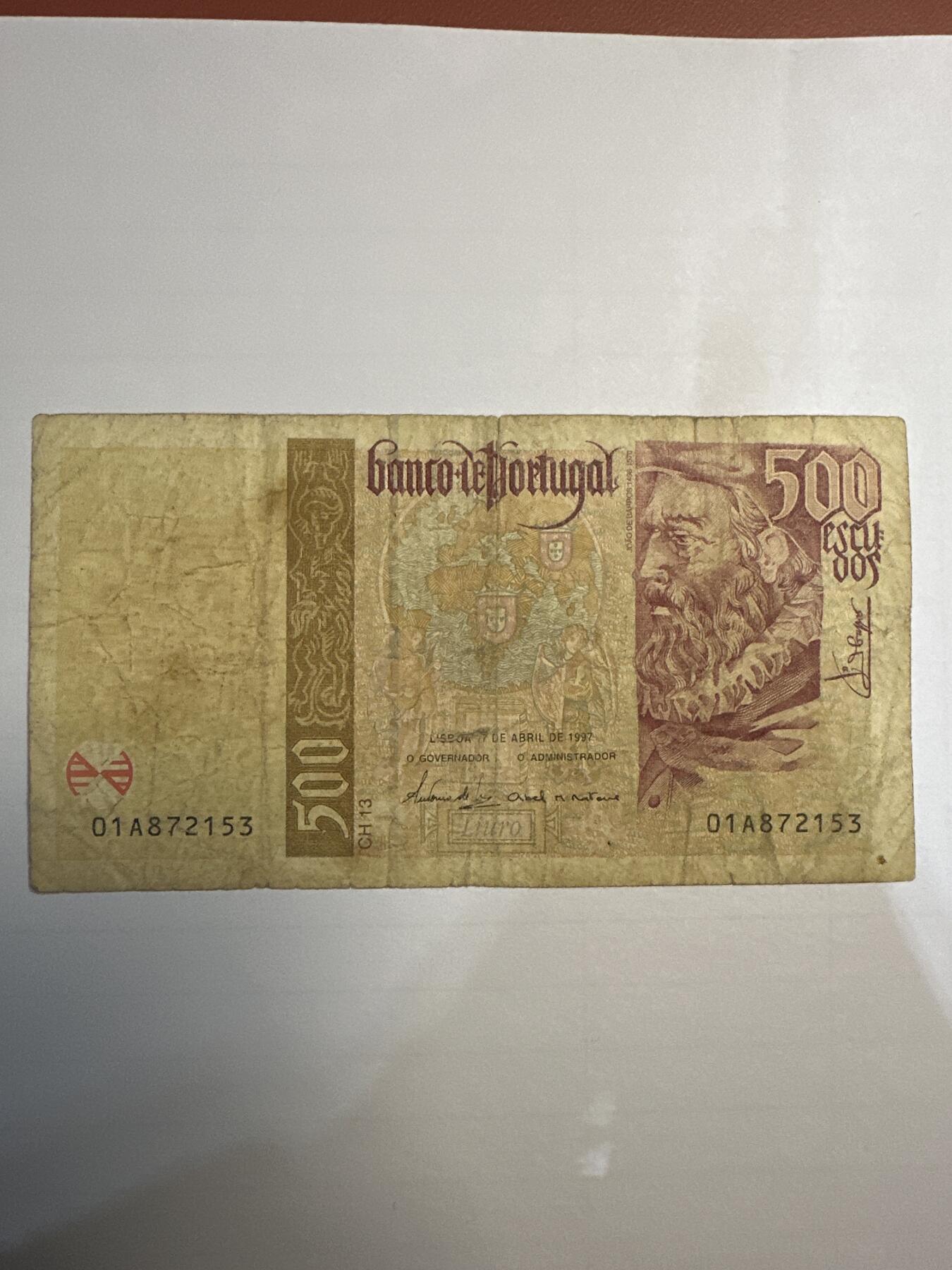 第二弹 纸币专场 葡萄牙500埃斯库多