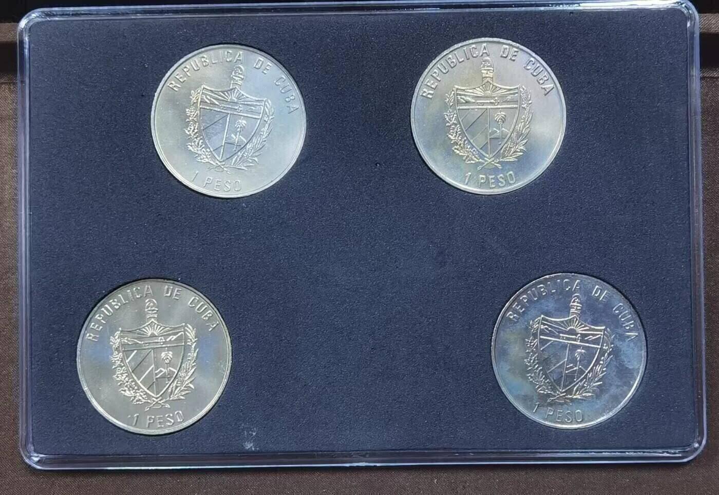 北京马甸外国币专卖第135期，外国币专场，陆续上拍，欢迎关注 2002年古巴1比索，四大伟人纪念币，其中列宁稀少