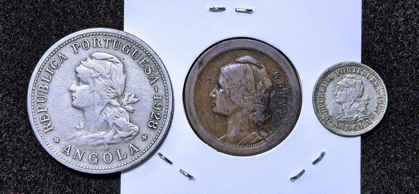 北京马甸外国币专卖第135期，外国币专场，陆续上拍，欢迎关注 早期葡萄牙3枚