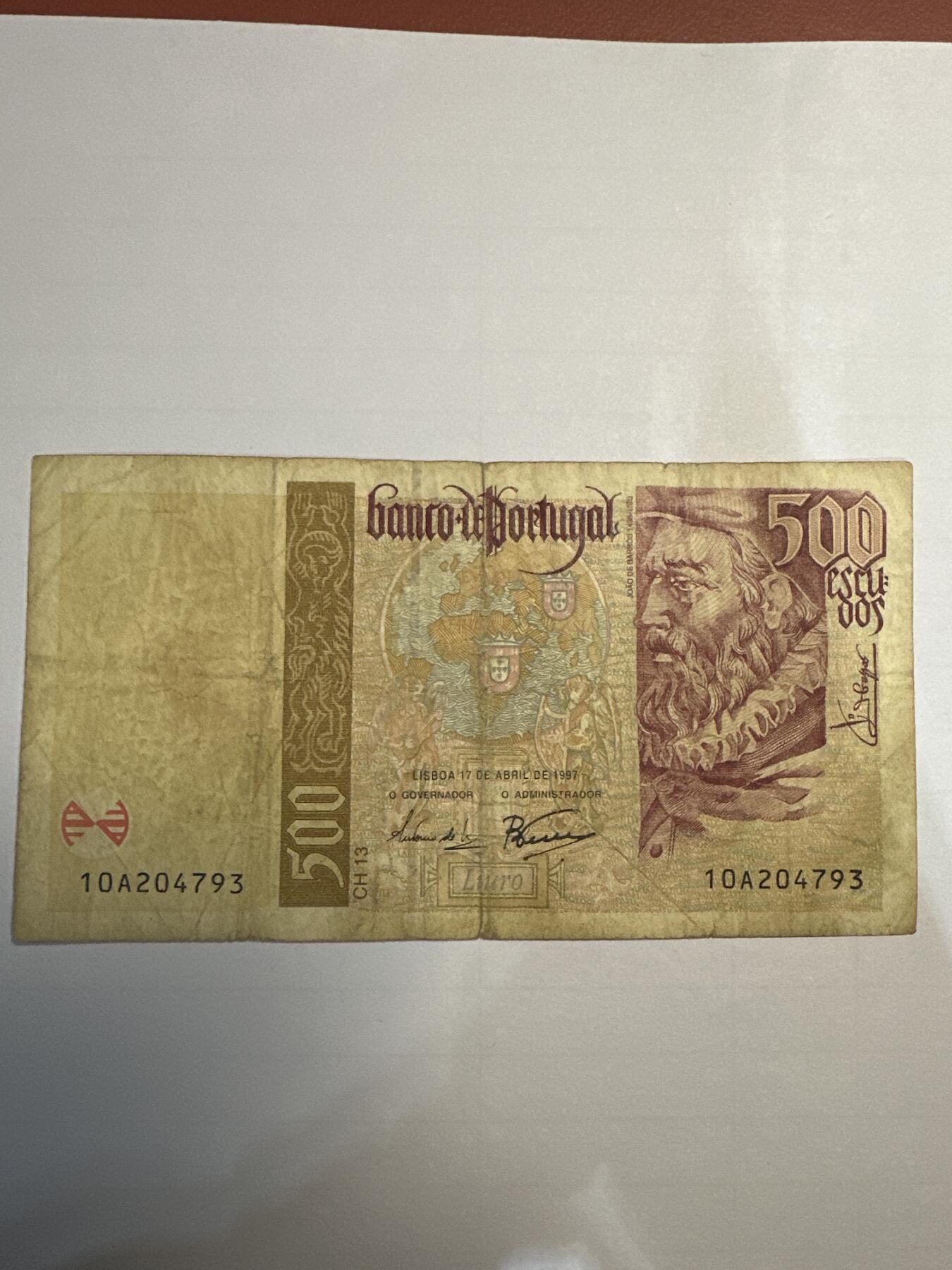 第二弹 纸币专场 葡萄牙500埃斯库多