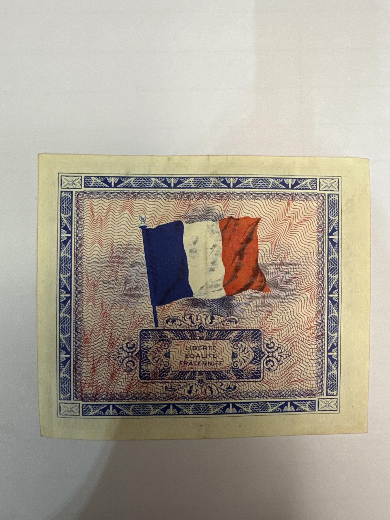 第二弹 纸币专场 1944年法国5法郎军票