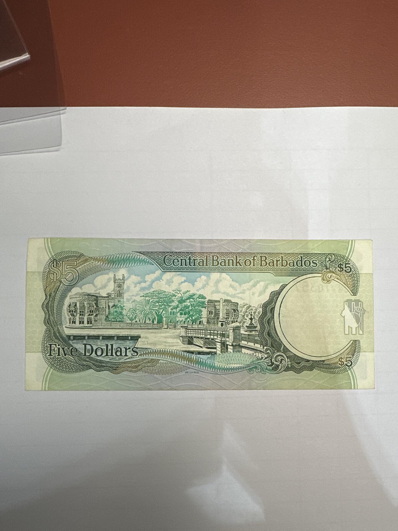 第二弹 纸币专场 巴巴多斯5美元