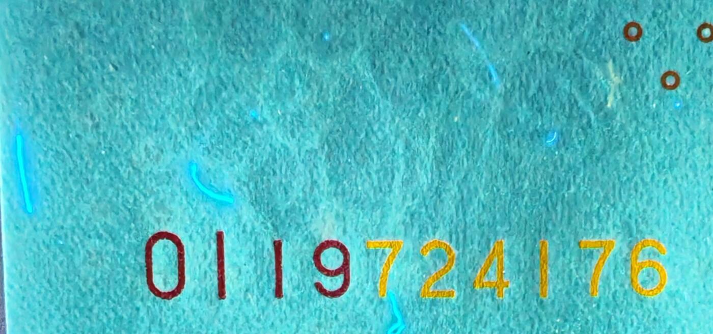 2025年第19期各种实验暗记品种，瑕疵错版币，荧光币，可寄存凑单，看清再拍，鸽子勿扰，谢谢理解。 中5金花数字冠Ol1972流水随机一张，年份头，特强数字荧光。