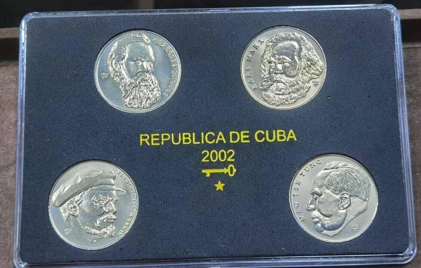 北京马甸外国币专卖第135期，外国币专场，陆续上拍，欢迎关注 2002年古巴1比索，四大伟人纪念币，其中列宁稀少
