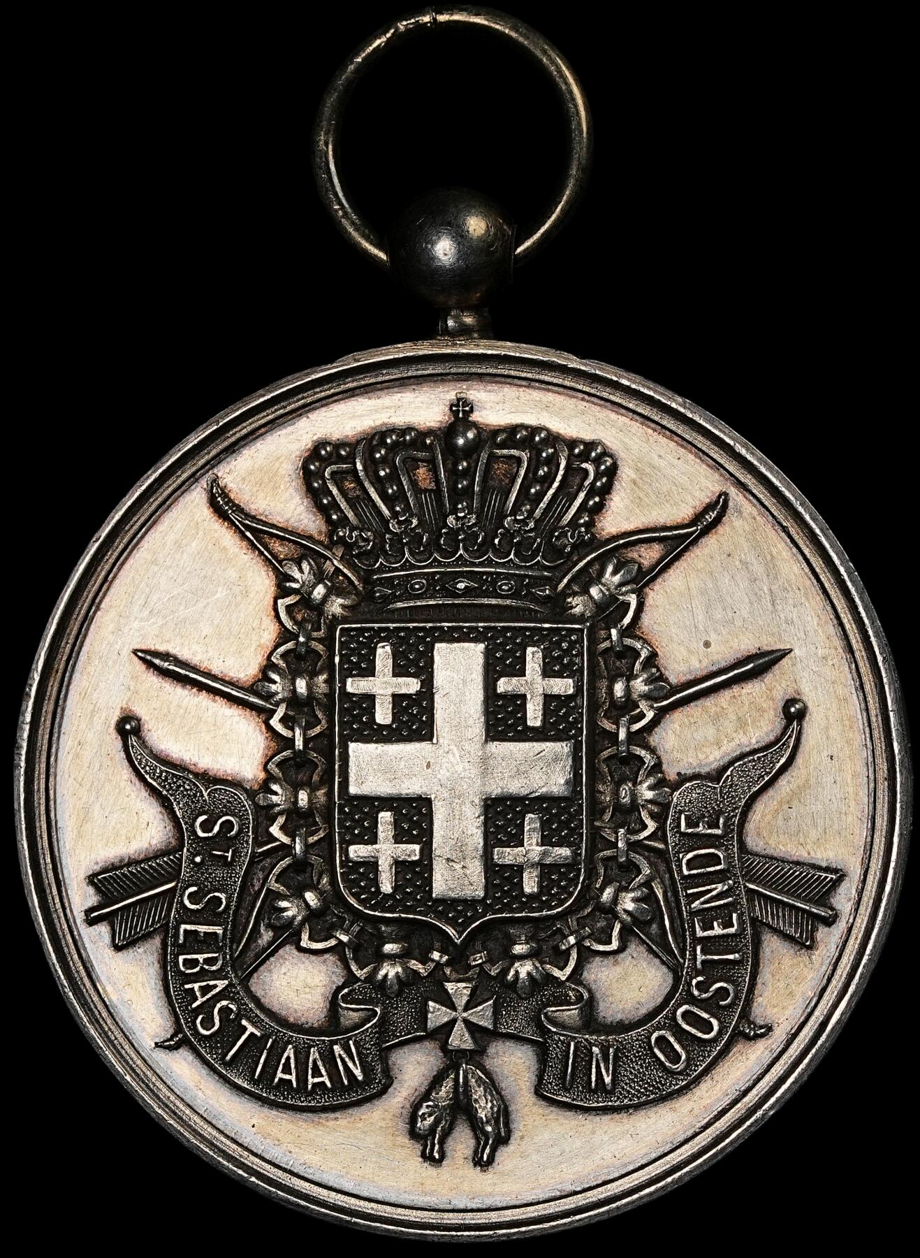 修遠堂世界钱币第六十期 1898年比利时银章 40.80mm，22.97g