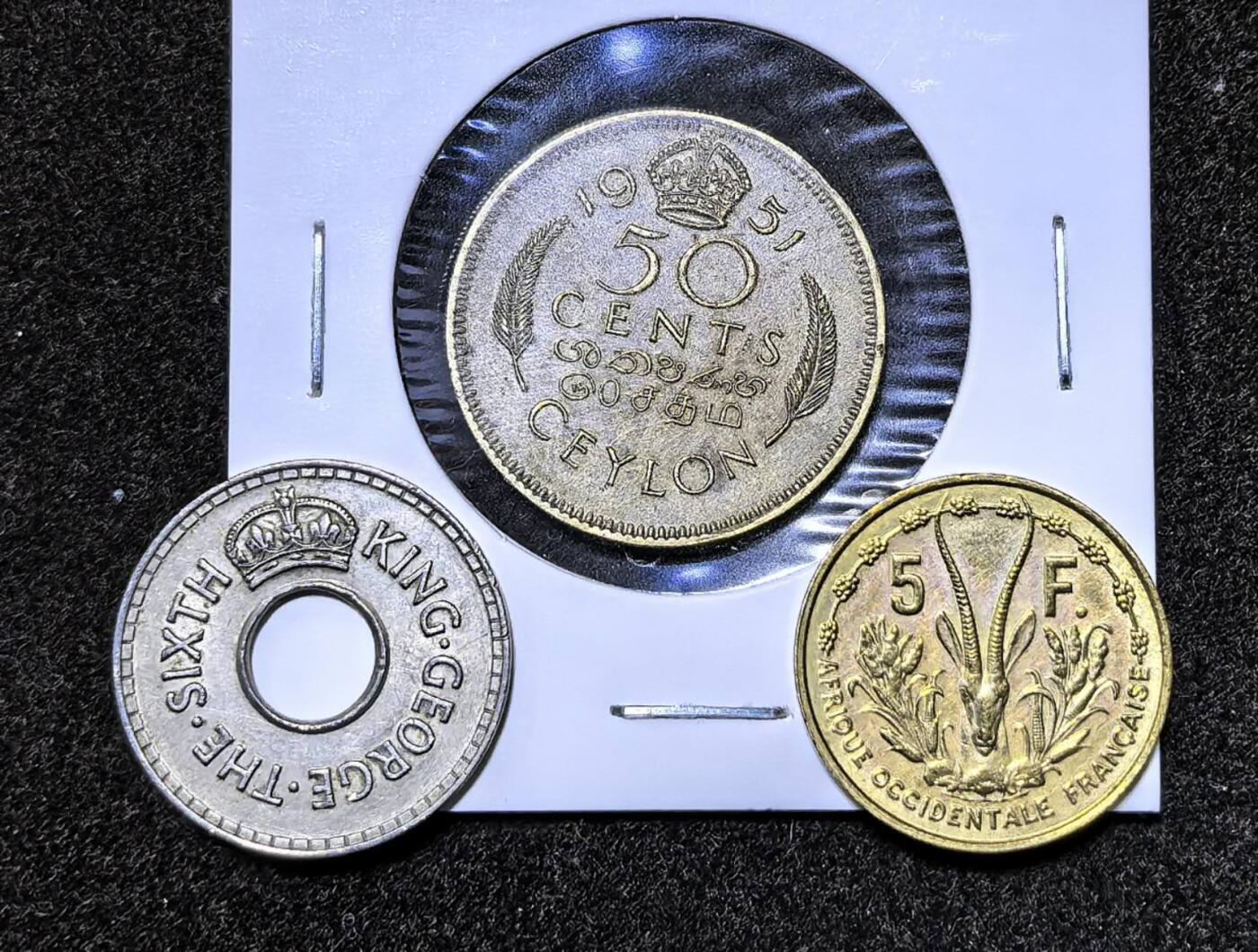 北京马甸外国币专卖第135期，外国币专场，陆续上拍，欢迎关注 早期印度，斐济，西非三枚