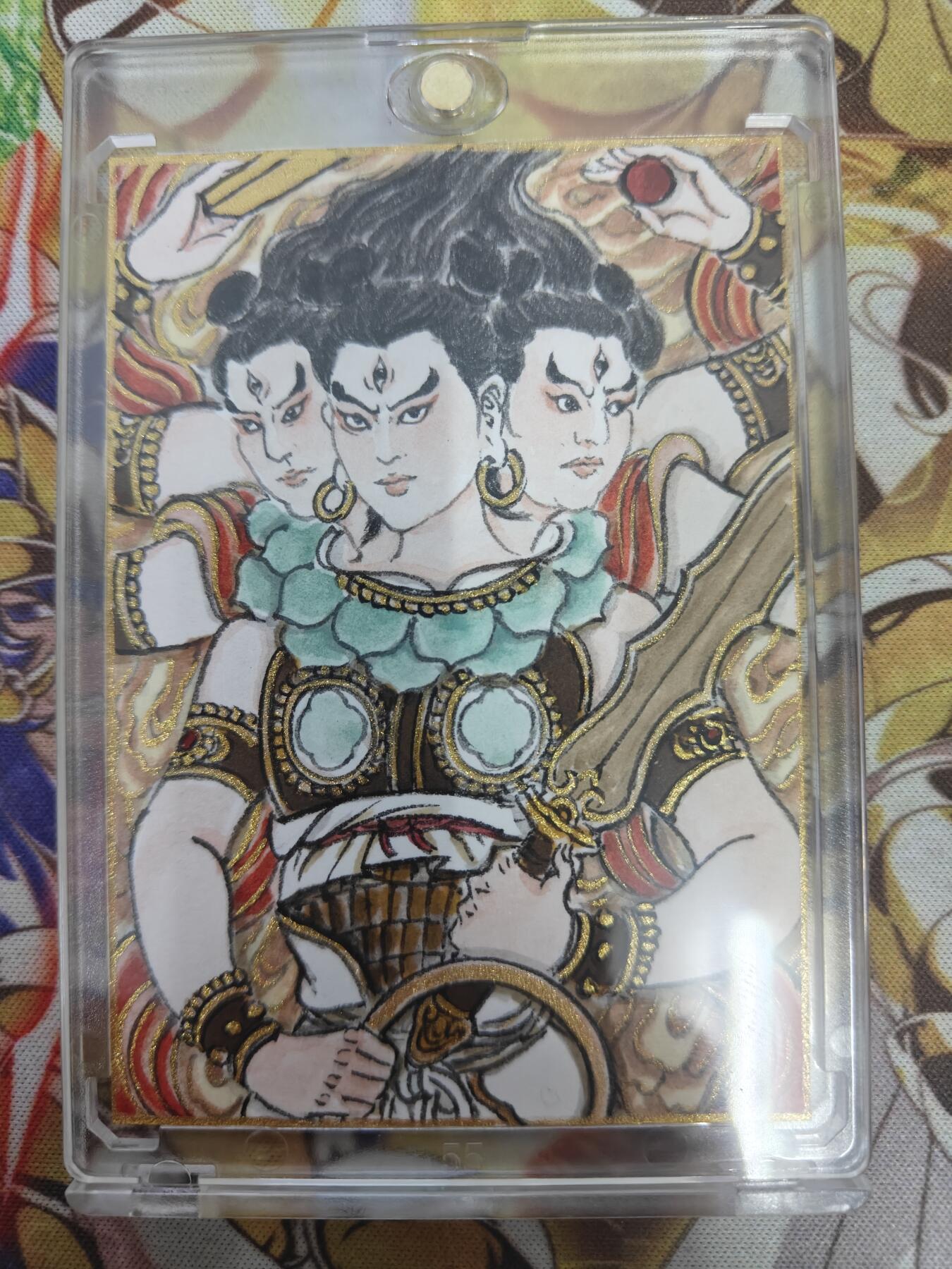天玑星卡拍第七十六期《各种IP啥都有》持续收拍收评中 满赠三娘需备注 【手绘卡】哪吒 卢艺丰绘 
