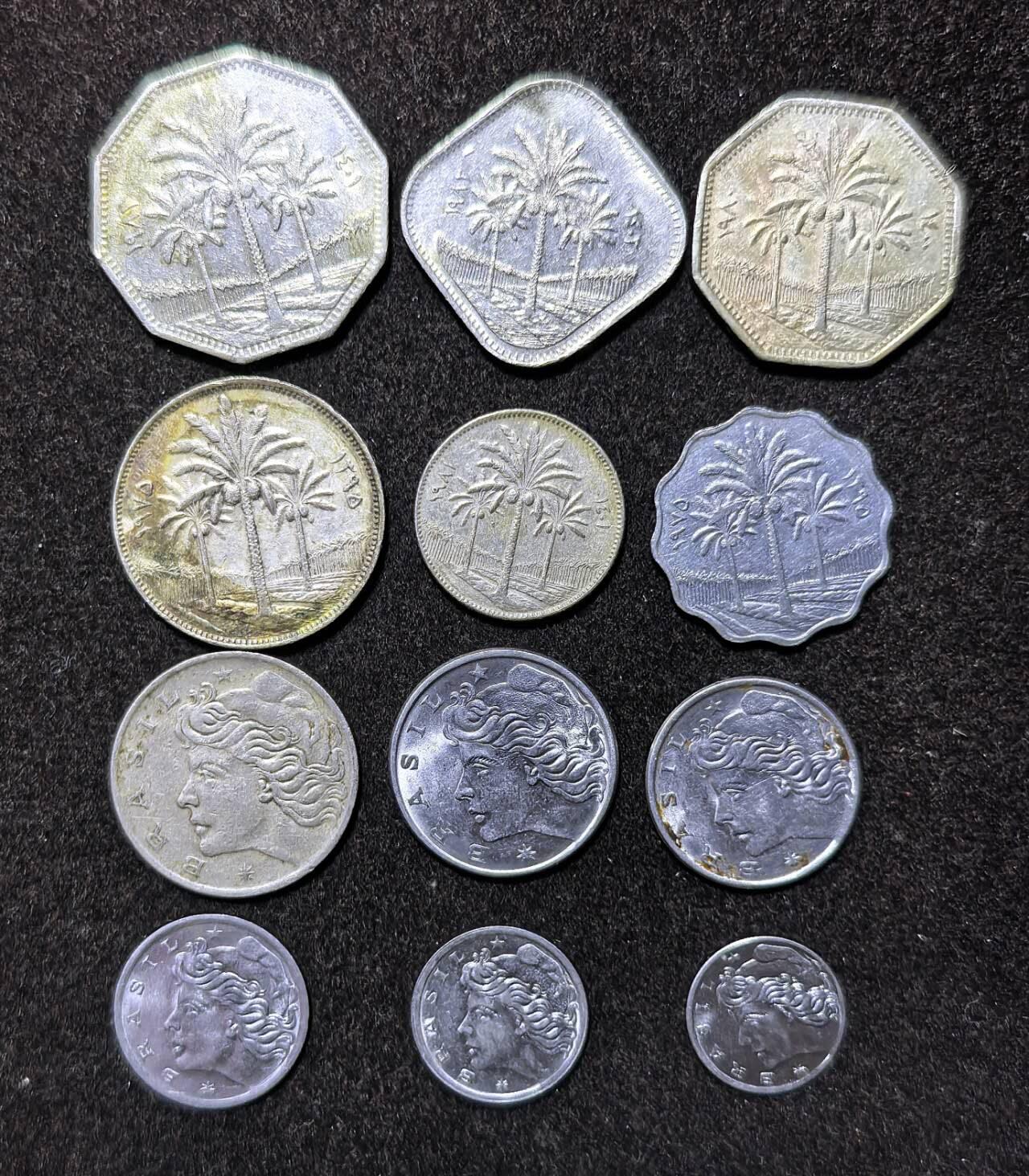 北京马甸外国币专卖第135期，外国币专场，陆续上拍，欢迎关注 伊拉克，巴西女人头散币