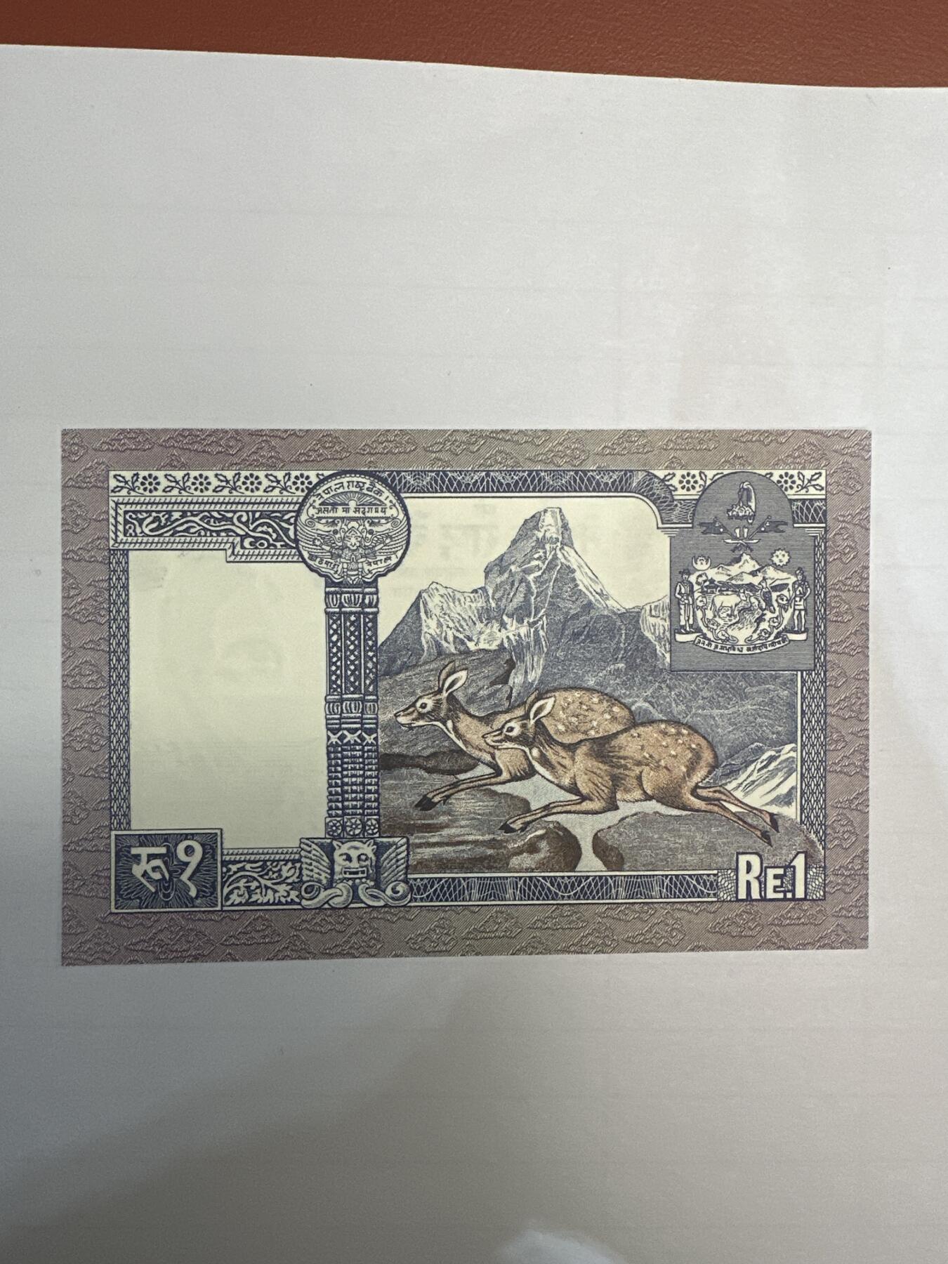 第二弹 纸币专场 1974年尼泊尔1卢比