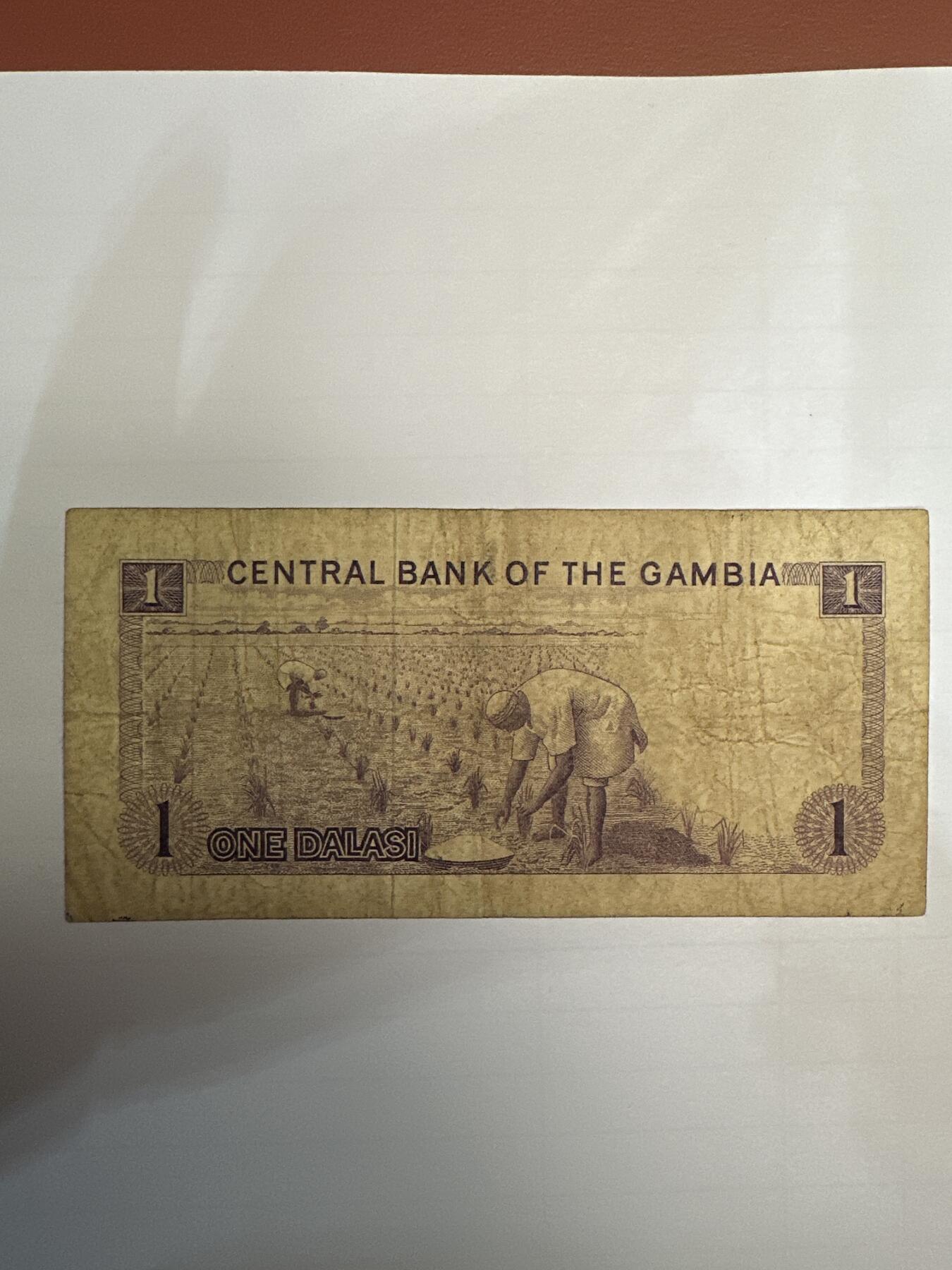 第二弹 纸币专场 1971年冈比亚1达拉西